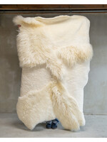 Van Buren sinds 1861 Einzigartiges Schaffell-Multilayer-Teppich Weiß - SKM-124