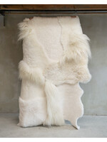 Van Buren sinds 1861 Unique Sheepskin Multilayer Rug White - SKM-125