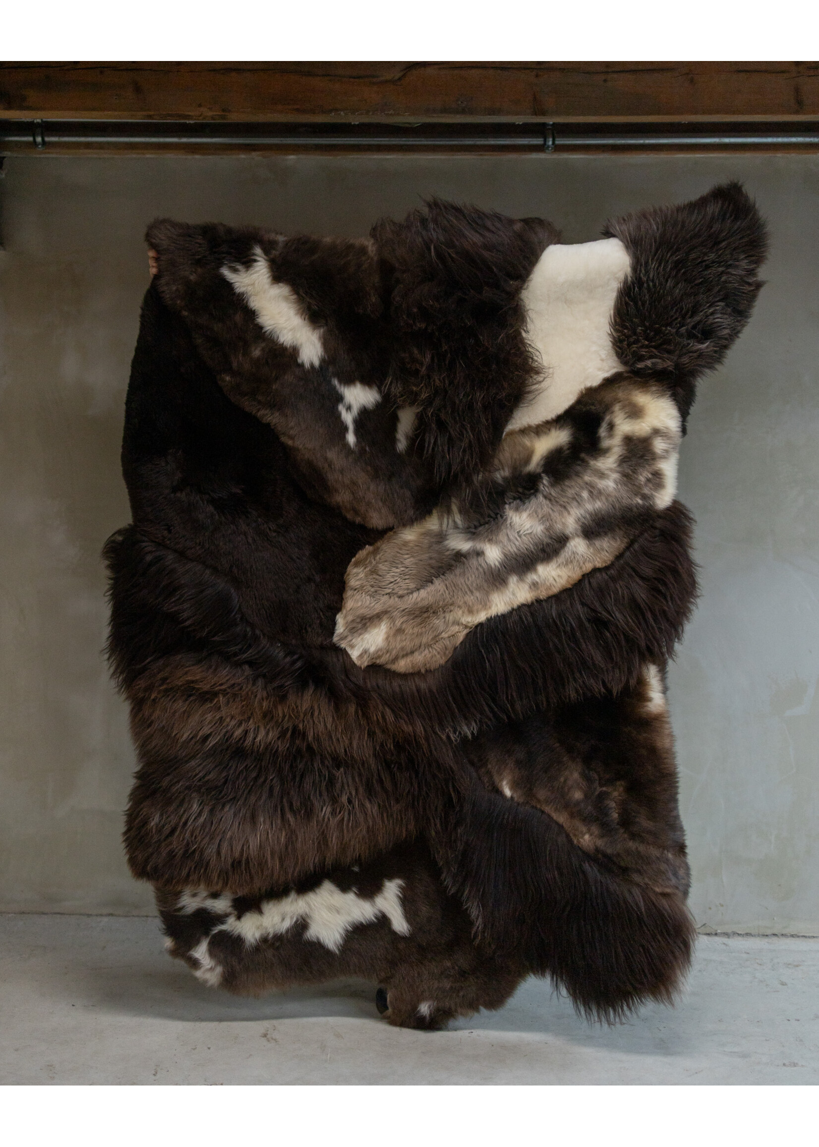 Van Buren sinds 1861 Uniquely Photographed Sheepskin Multilayer Rug Brown approx. 180x120cm - SKM-128