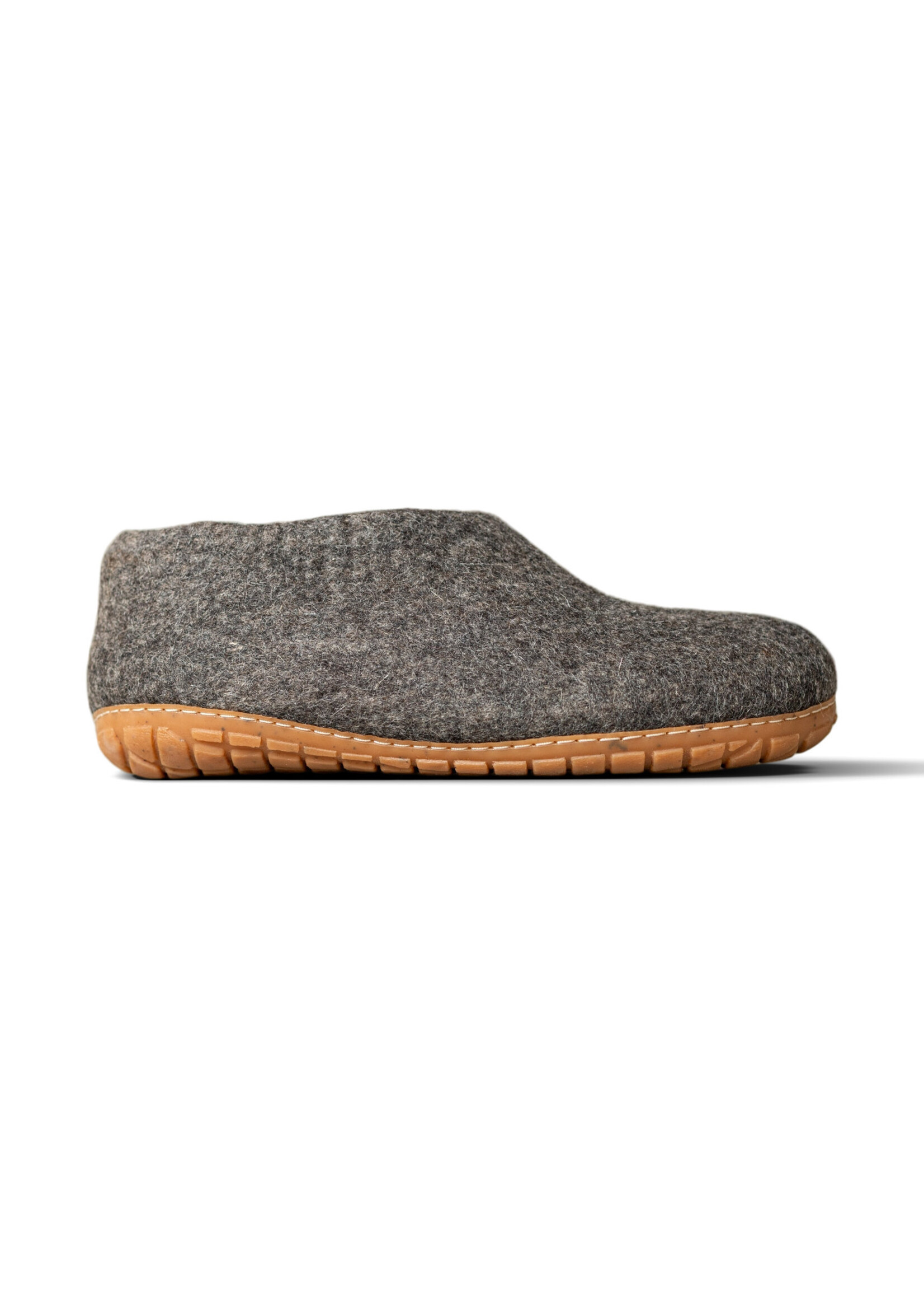 esgii Felt Men's House Shoes Ravi - Sesame - Size 43 - Hard sole