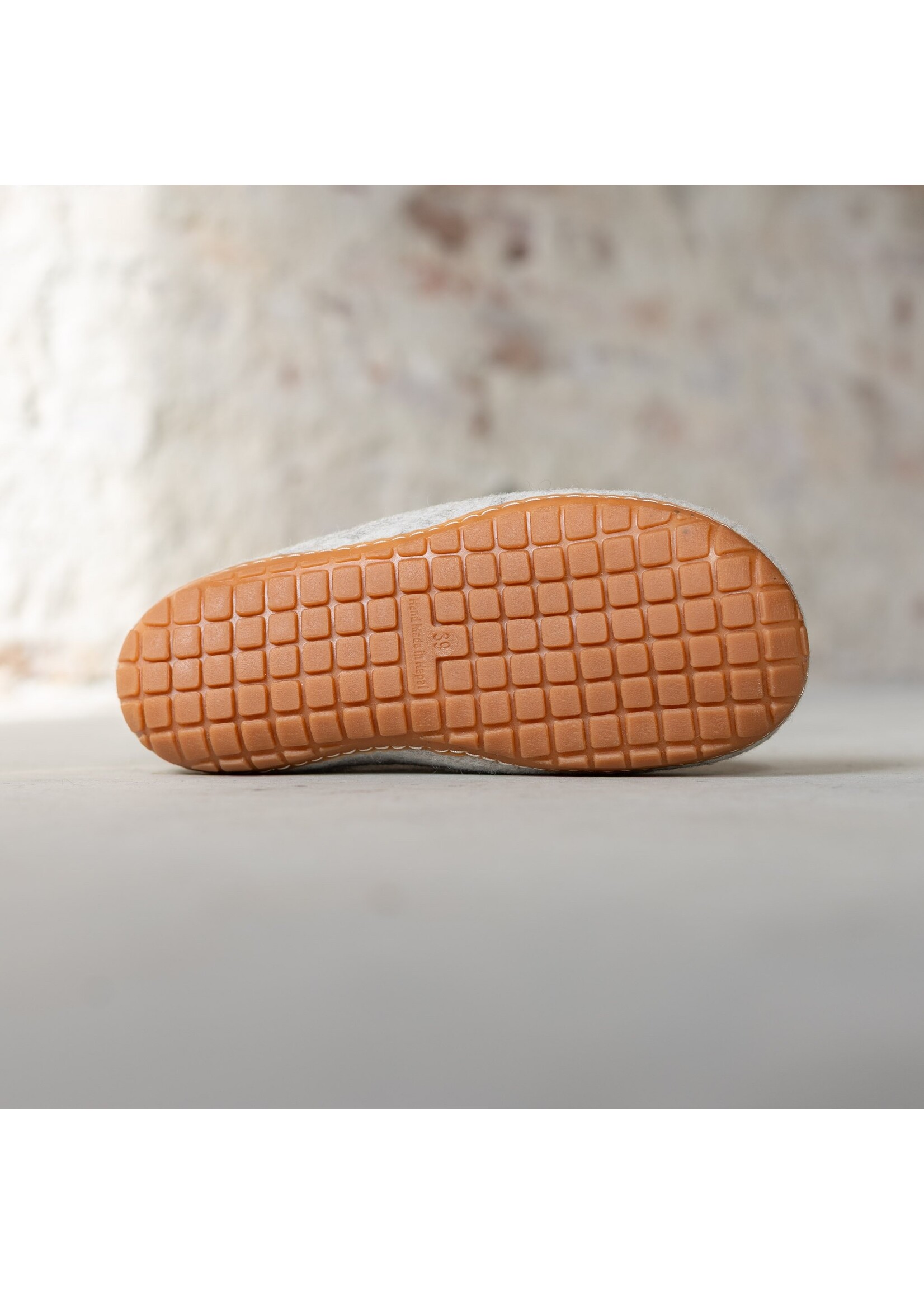 esgii Vilten Hoge Dames Pantoffel Jado - Lichtgrijs - Maat 36 t/m 41 - Harde Zool