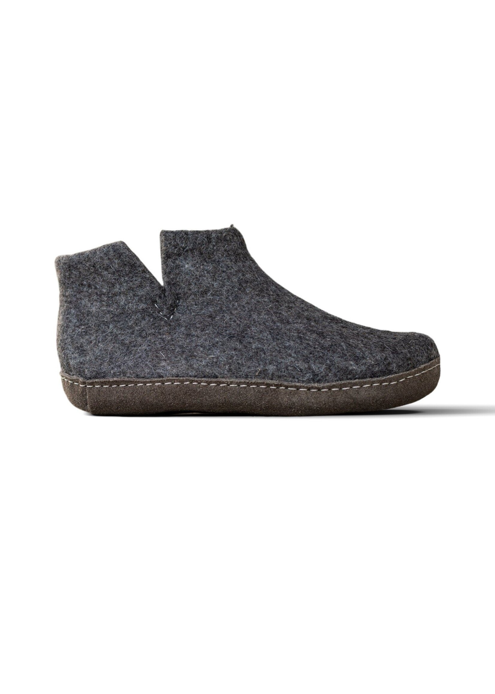 esgii Vilten Hoge Dames Pantoffel Jado - Donkergrijs - Maat 36 t/m 41 - Zachte Zool