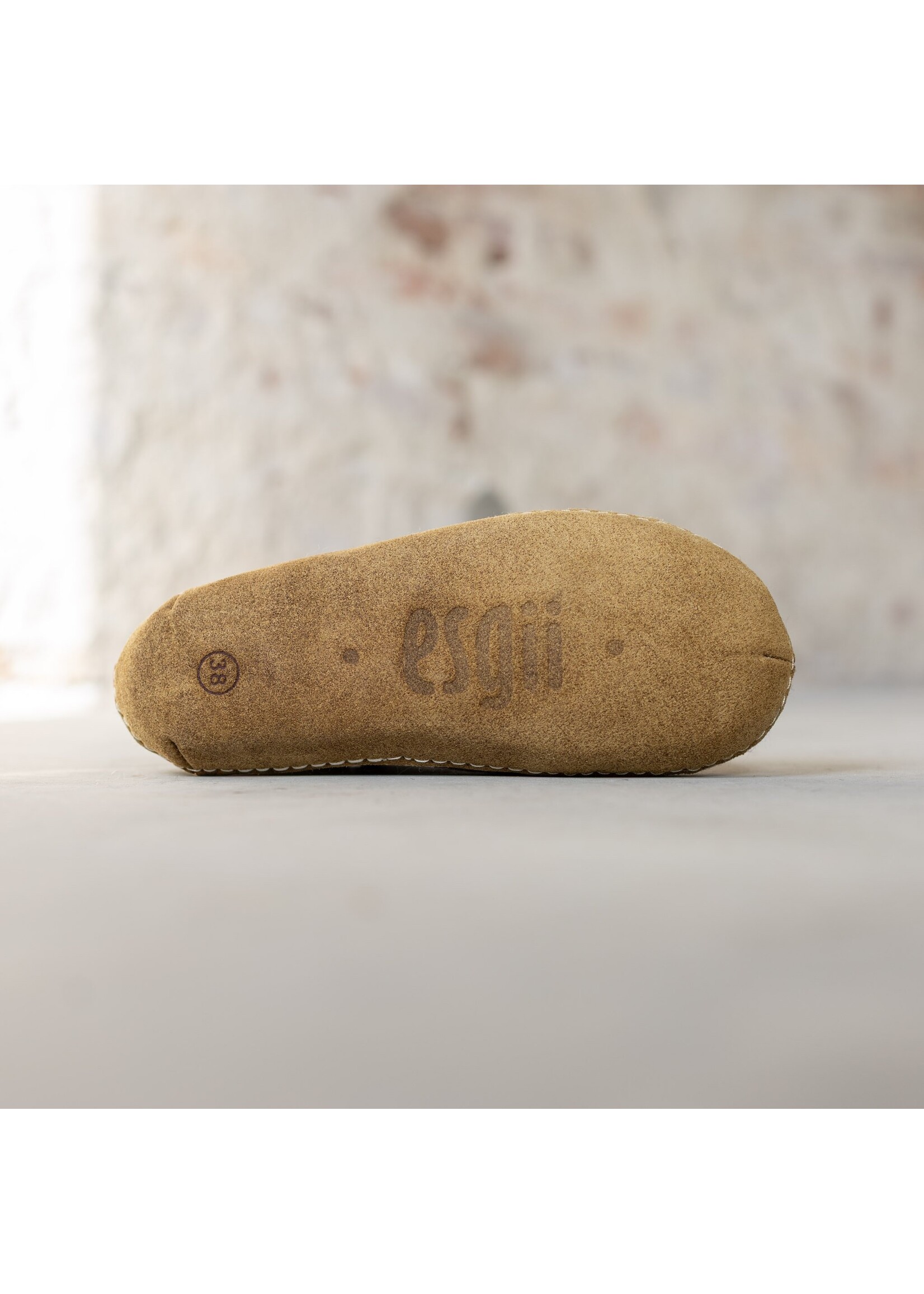 esgii Felt High Women's House Shoes Jado - Sesame - Size 36 - Soft sole