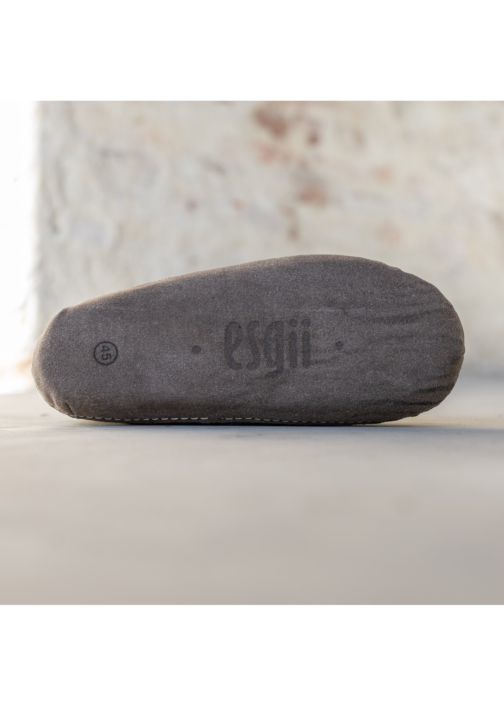 esgii Vilten Hoge Heren Pantoffel Jado - Donkergrijs - Maat 42 t/m 46 - Zachte Zool