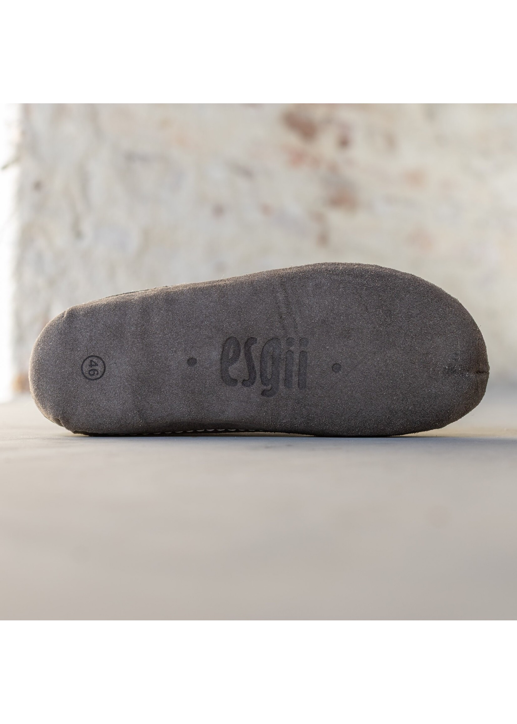 esgii Vilten Hoge Heren Pantoffel Jado - Lichtgrijs - Maat 42 t/m 46 - Zachte Zool