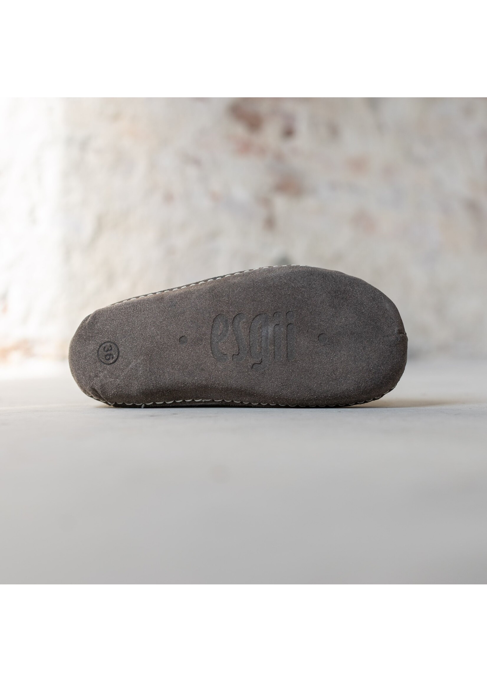 esgii Felt High Women's House Shoes Jado - Light Gray - Size 40 - Soft sole