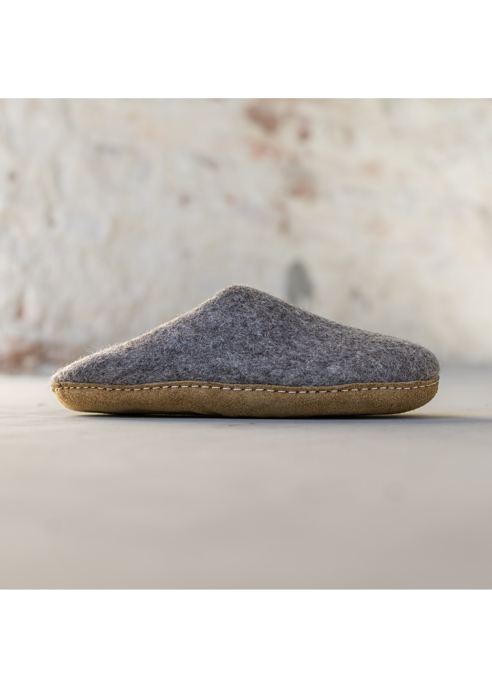 esgii Felt Women's Slippers Una - Sesame - Size 37 - Soft sole