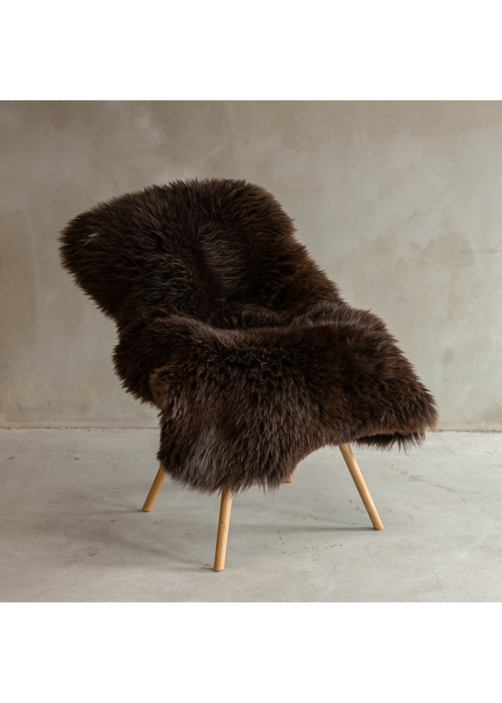 Van Buren sinds 1861 Einzigartig fotografiertes Blaues Texeler Schaffell - ca. 122x84cm - SVV-633