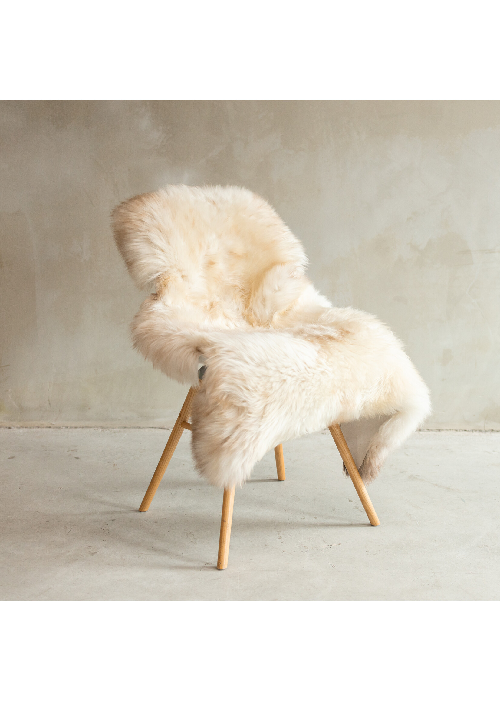 Van Buren sinds 1861 Unique Photographed Melange Sheepskin XXL - approx. 129x72cm - SVV-676