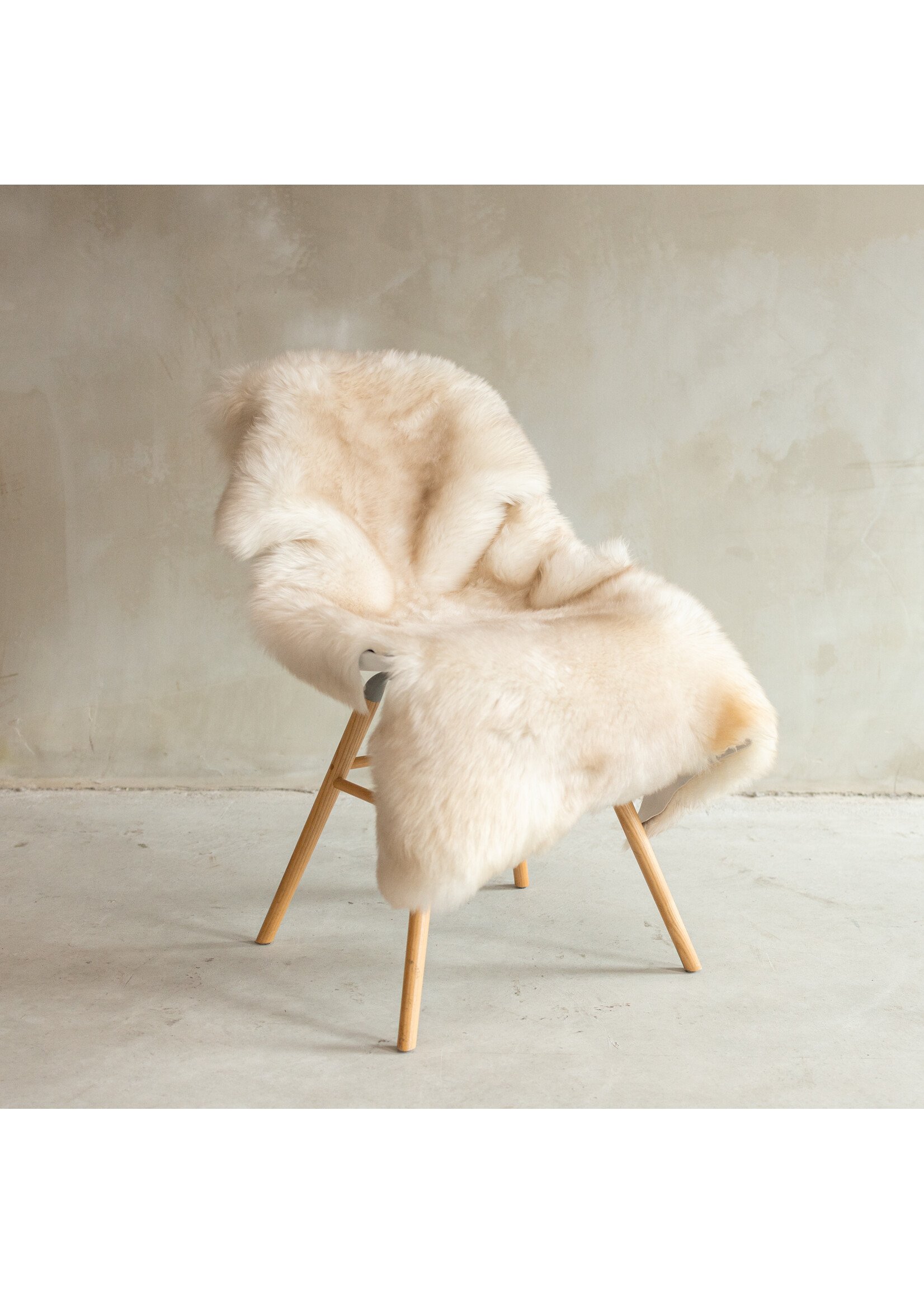 Van Buren sinds 1861 Unique Photographed Melange Sheepskin XXL - approx. 120x73cm - SVV-668