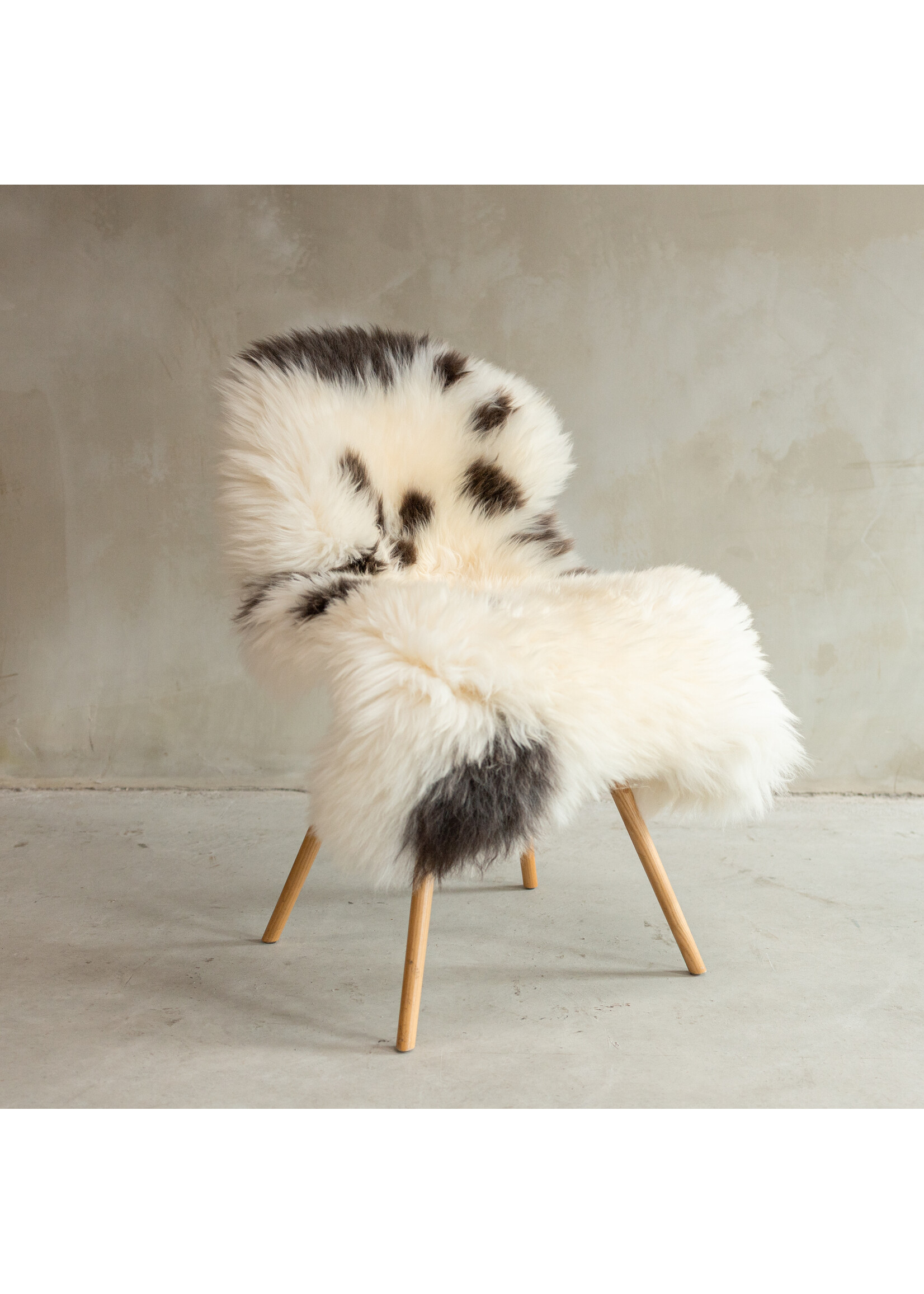 Van Buren sinds 1861 Einzigartig fotografiertes Mélierte Schaffell - ca. 114x58cm - SVV-640