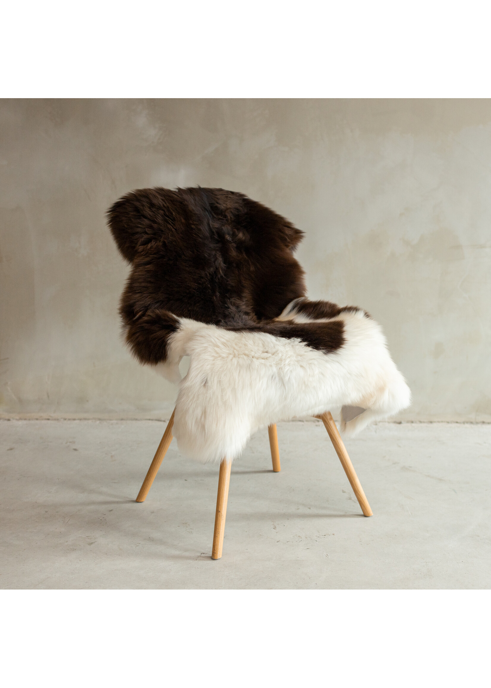 Van Buren sinds 1861 Unique Photographed Texel Melange Sheepskin XXL - approx. 123x70cm - SVV-674