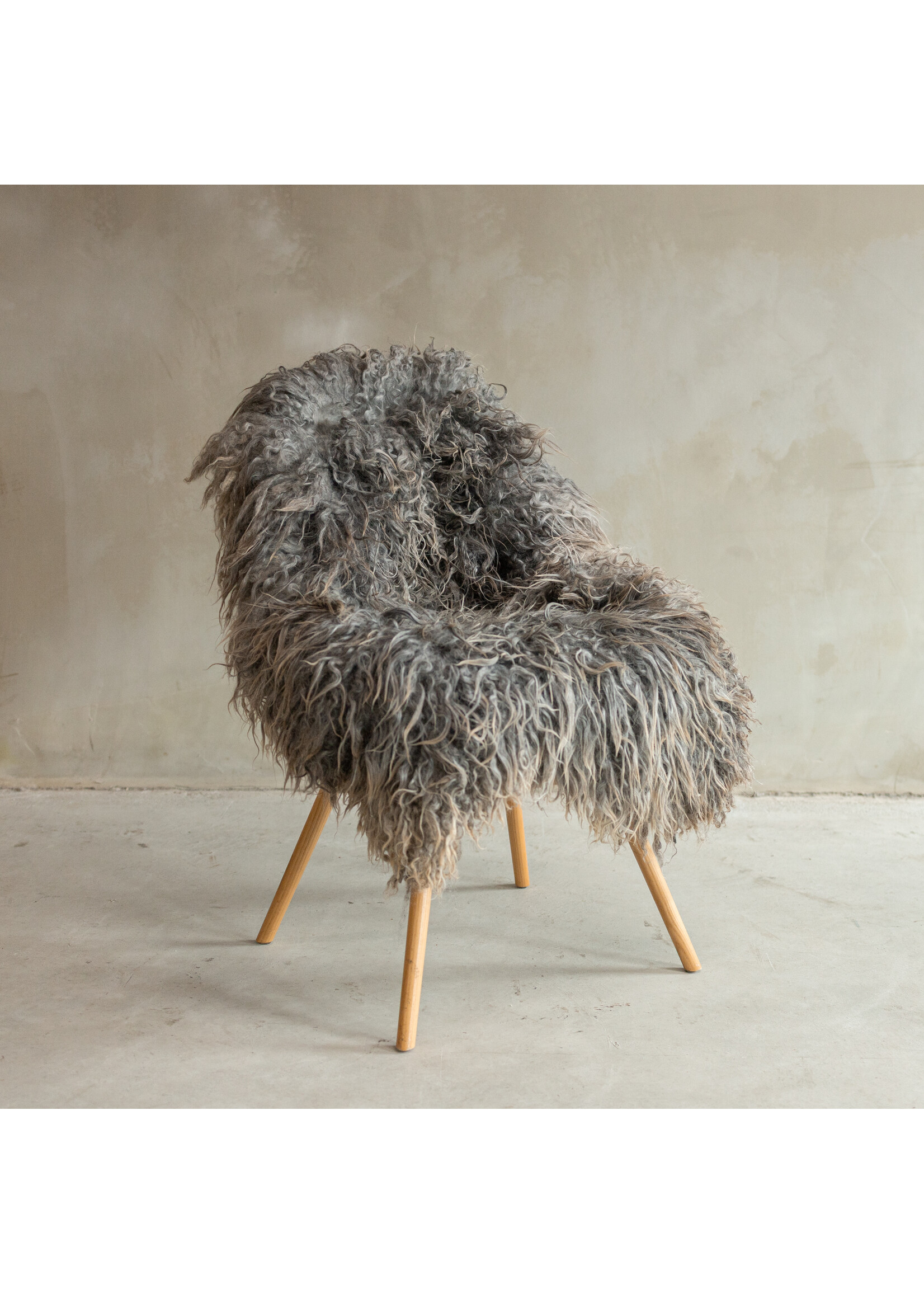 Van Buren sinds 1861 Uniek gefotografeerd Gotland Natuurlijk Grijs Schapenvacht - ca. 126x80cm - SVV-652