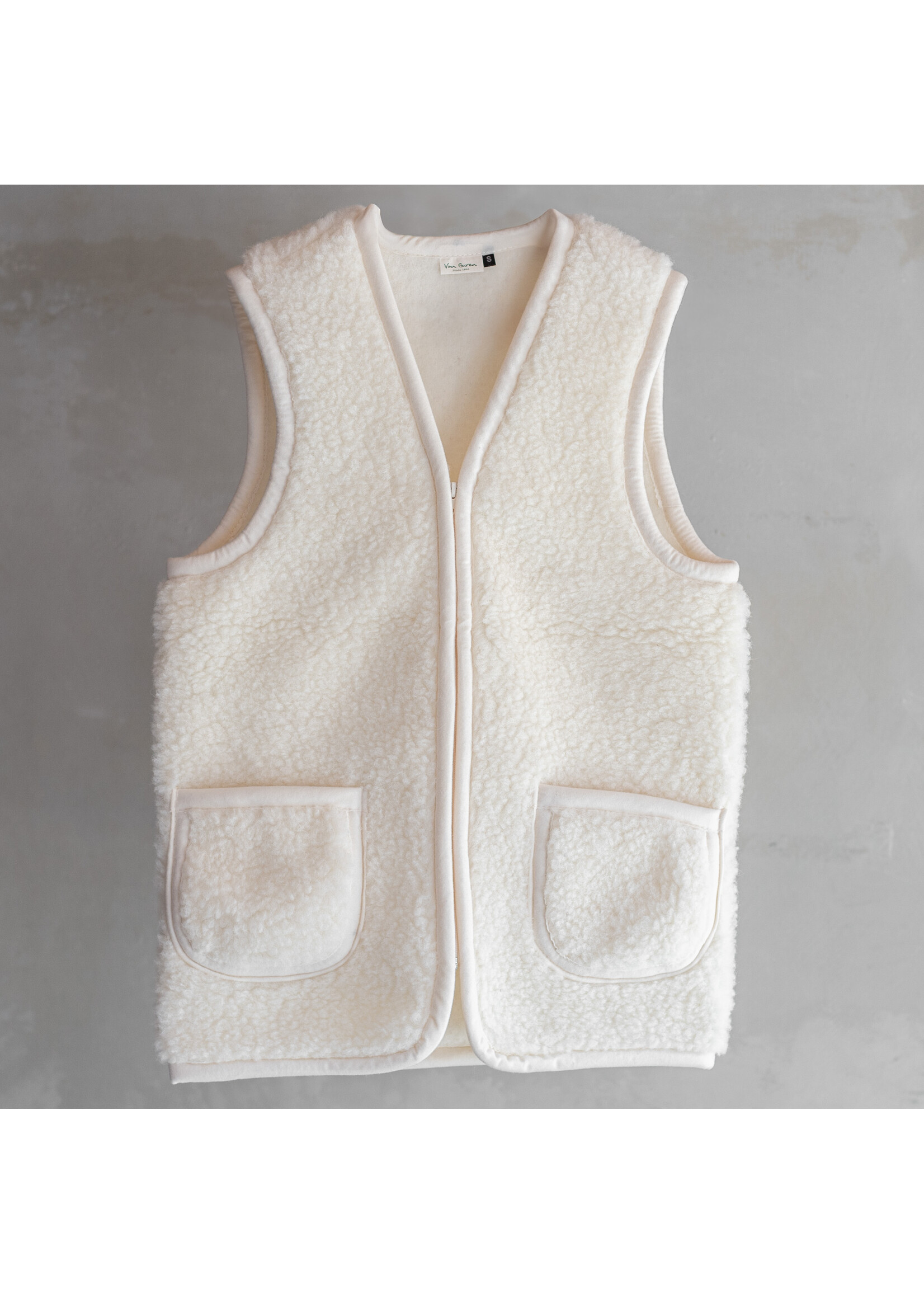 Van Buren sinds 1861 Wollen bodywarmer Taru - Off-White