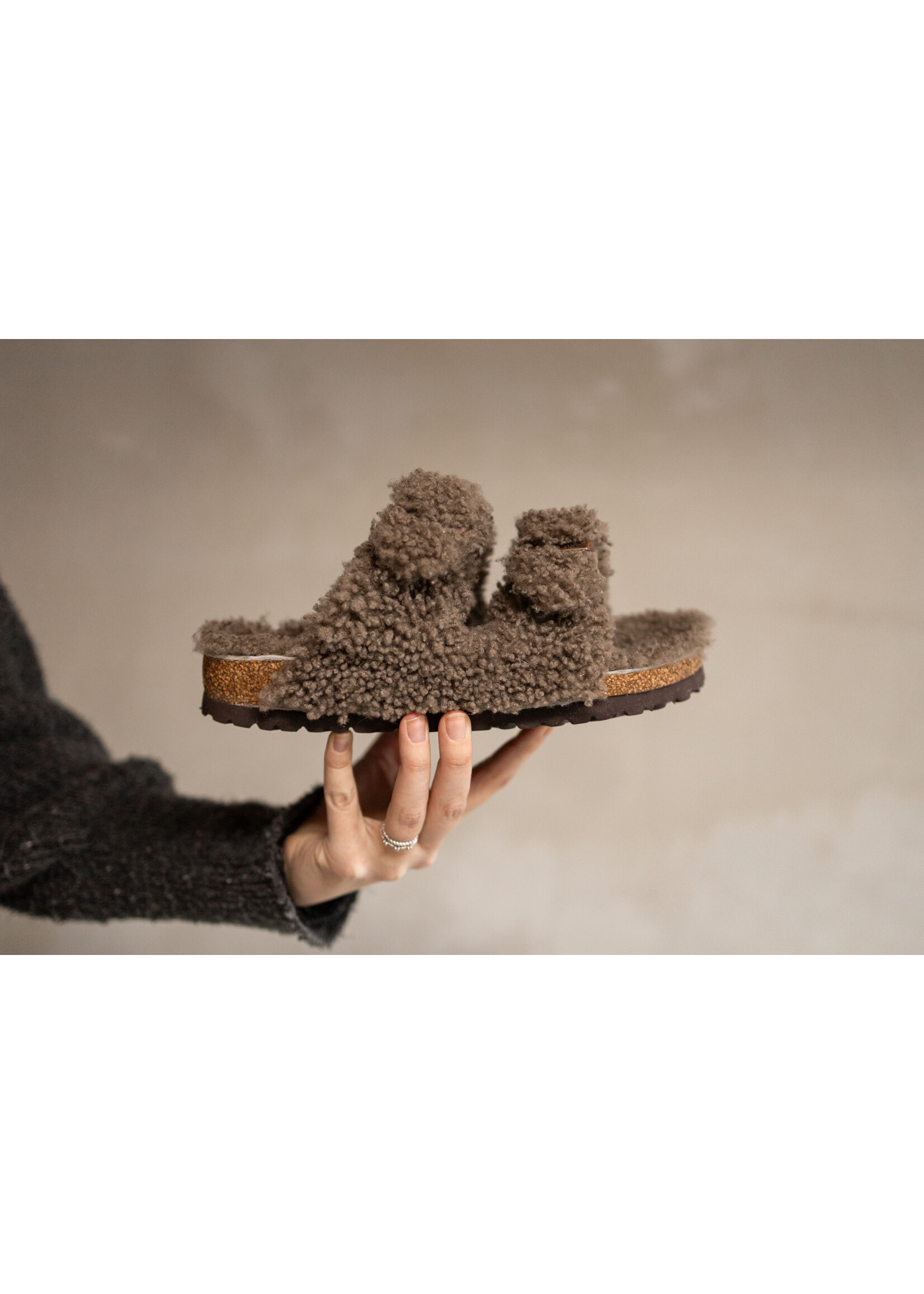 Van Buren sinds 1861 Crossbreed Slipper Sola - Taupe - Maat 36 t/m 42