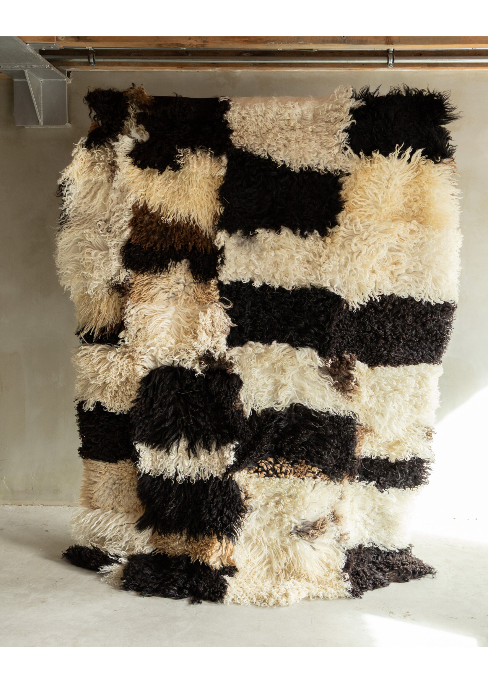 Van Buren sinds 1861 Uniquely Photographed Sheepskin Rug - Curly/Mountain Sheep - 200x150 cm - SKK-196