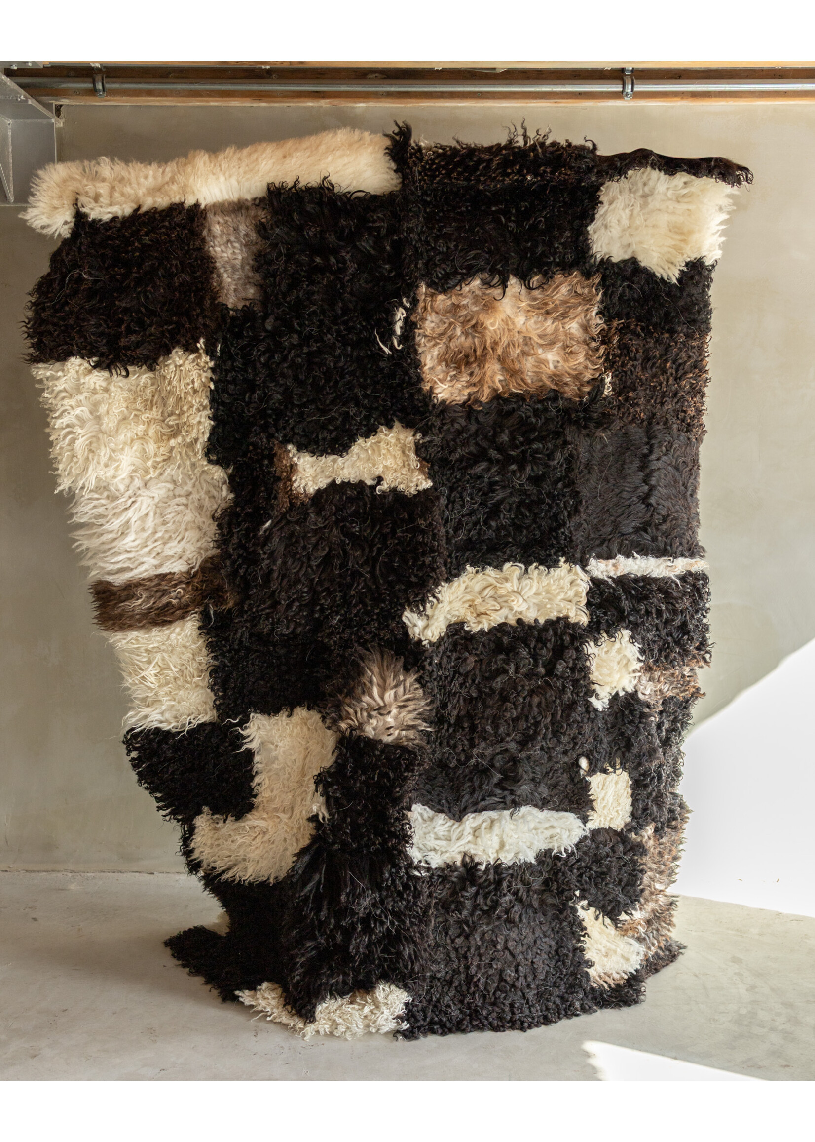 Van Buren sinds 1861 Uniquely Photographed Sheepskin Rug - Curly/Mountain Sheep - 200x150 cm - SKK-203