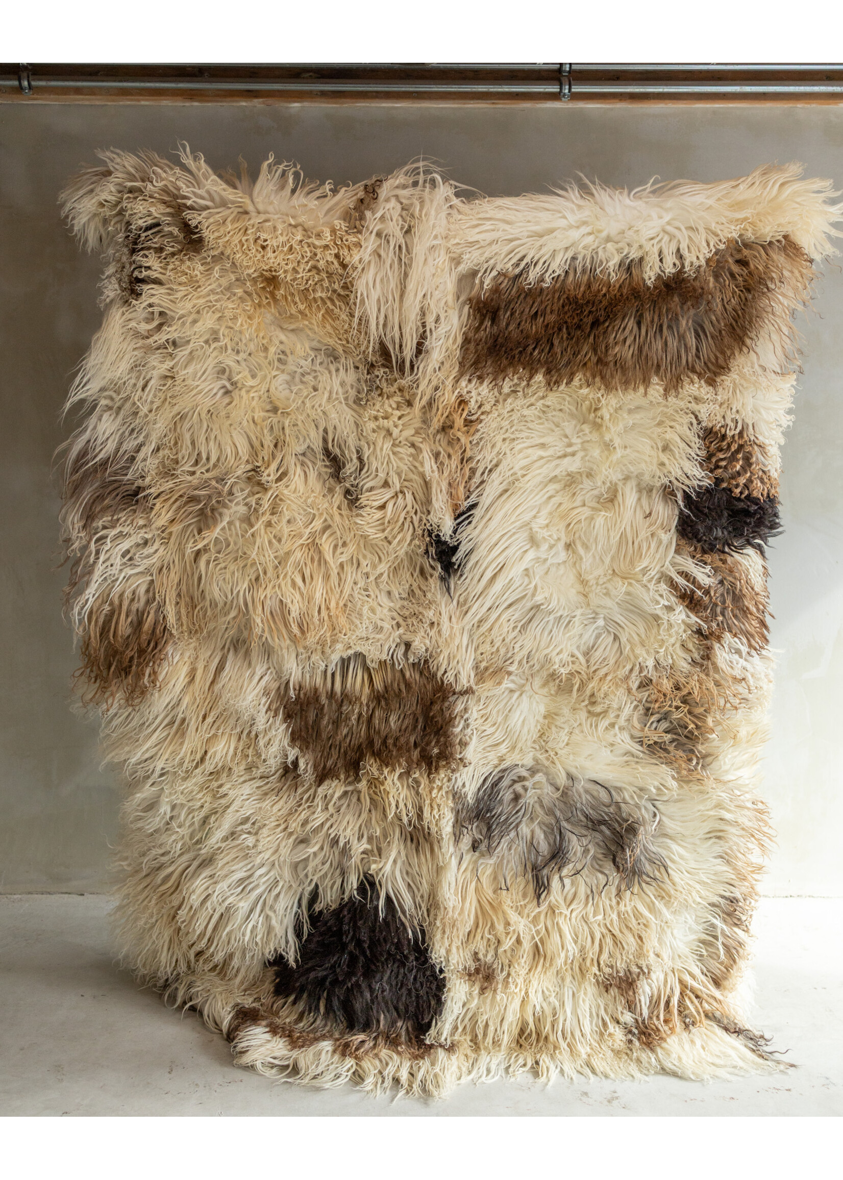 Van Buren sinds 1861 Uniquely Photographed Sheepskin Rug - Curly/Mountain Sheep - 200x150 cm - SKK-181