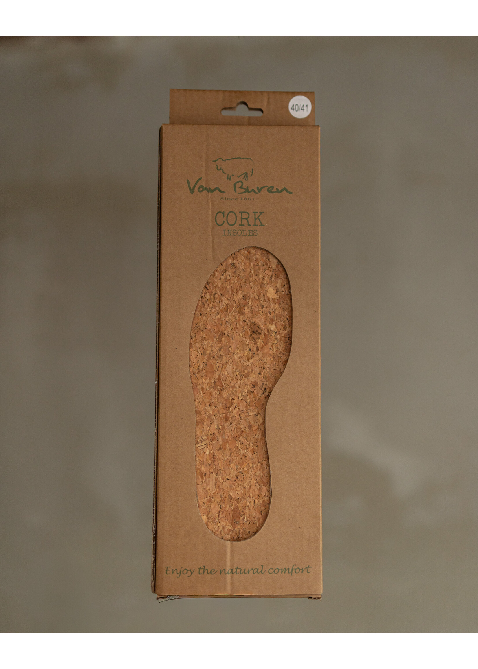 Van Buren sinds 1861 Semelles en liège naturel - Pointures 36 à 47