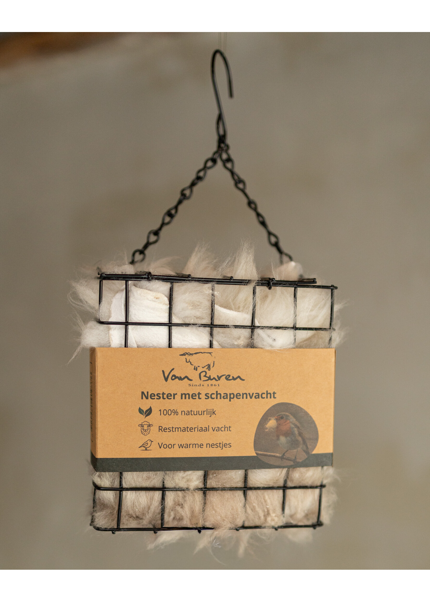 Van Buren sinds 1861 Support de matériaux de nidification pour oiseaux