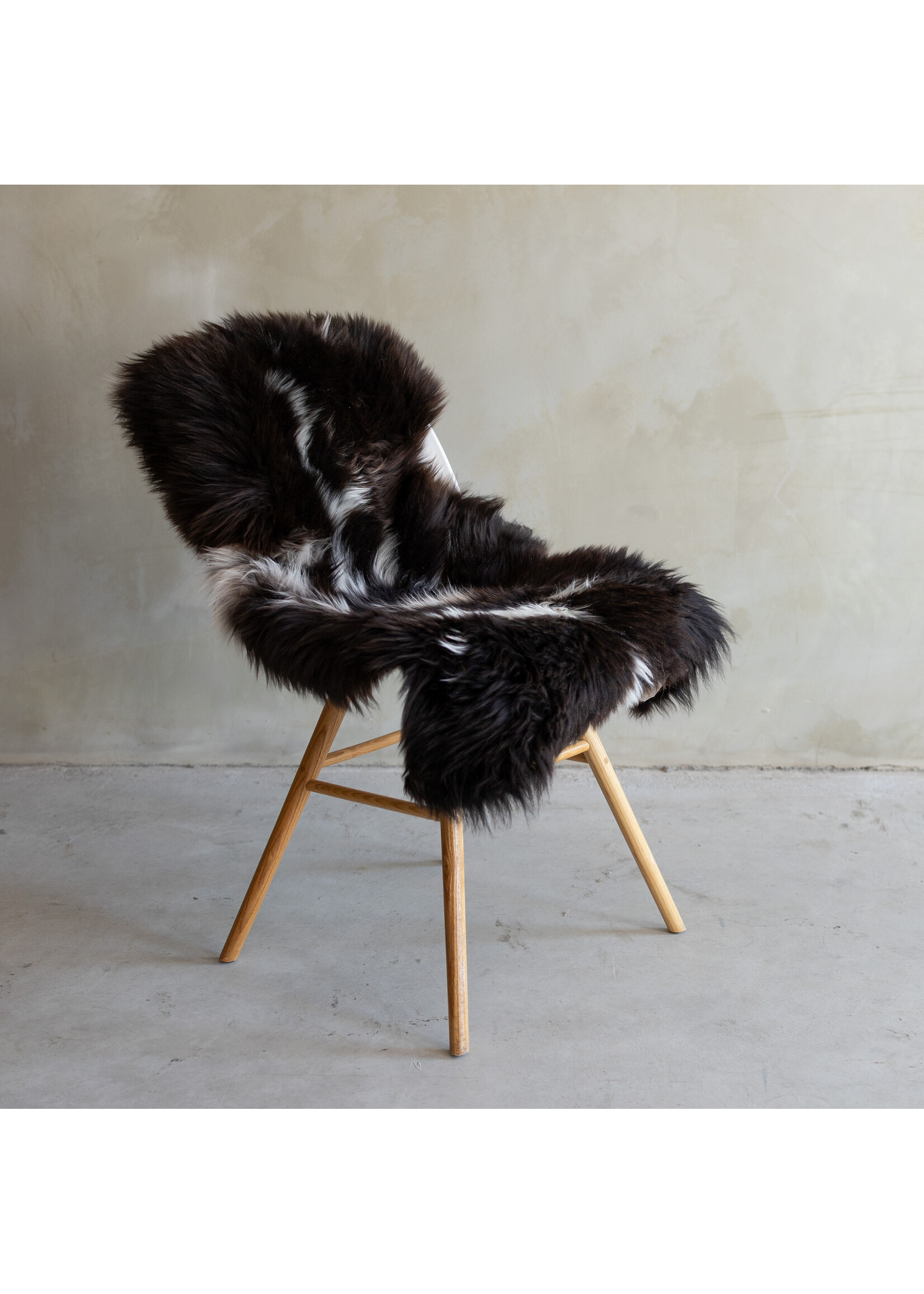 Van Buren sinds 1861 Einzigartig fotografiertes meliertes Texel schaffell - ca. 114x66cm - SVV-764