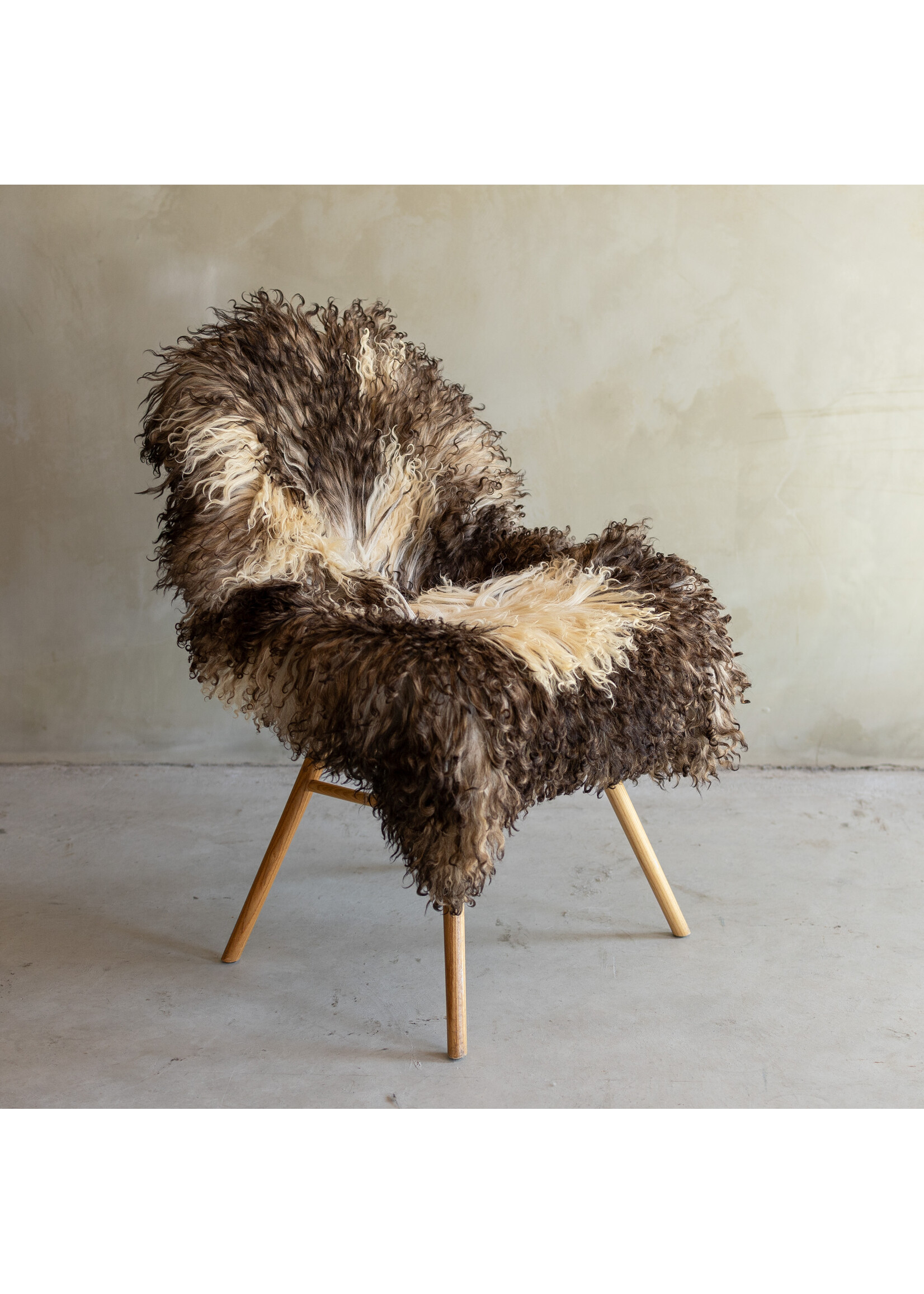 Van Buren sinds 1861 Separately photographed Curly/Mountain sheepskin - ca. 113x70cm - SVV-849