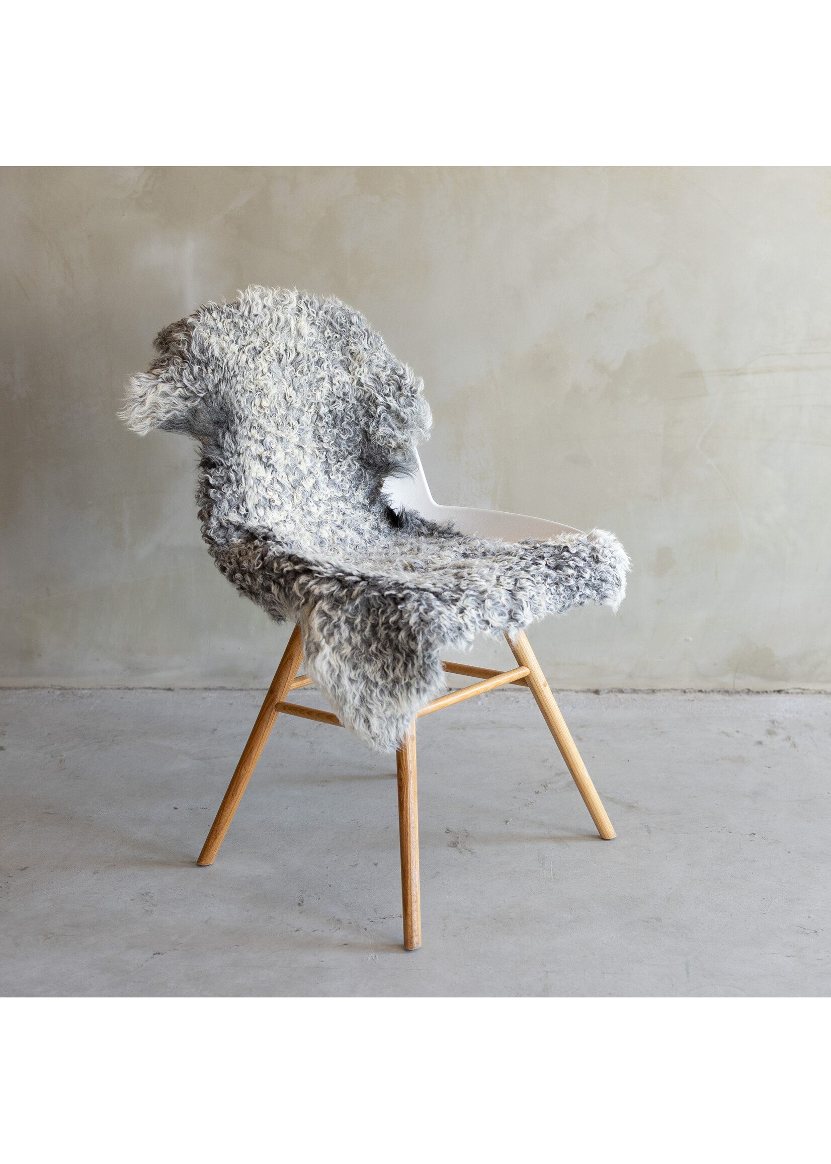 Van Buren sinds 1861 Separately photographed Tibet natural gray sheepskin - ca. 95x54cm - SVV-769