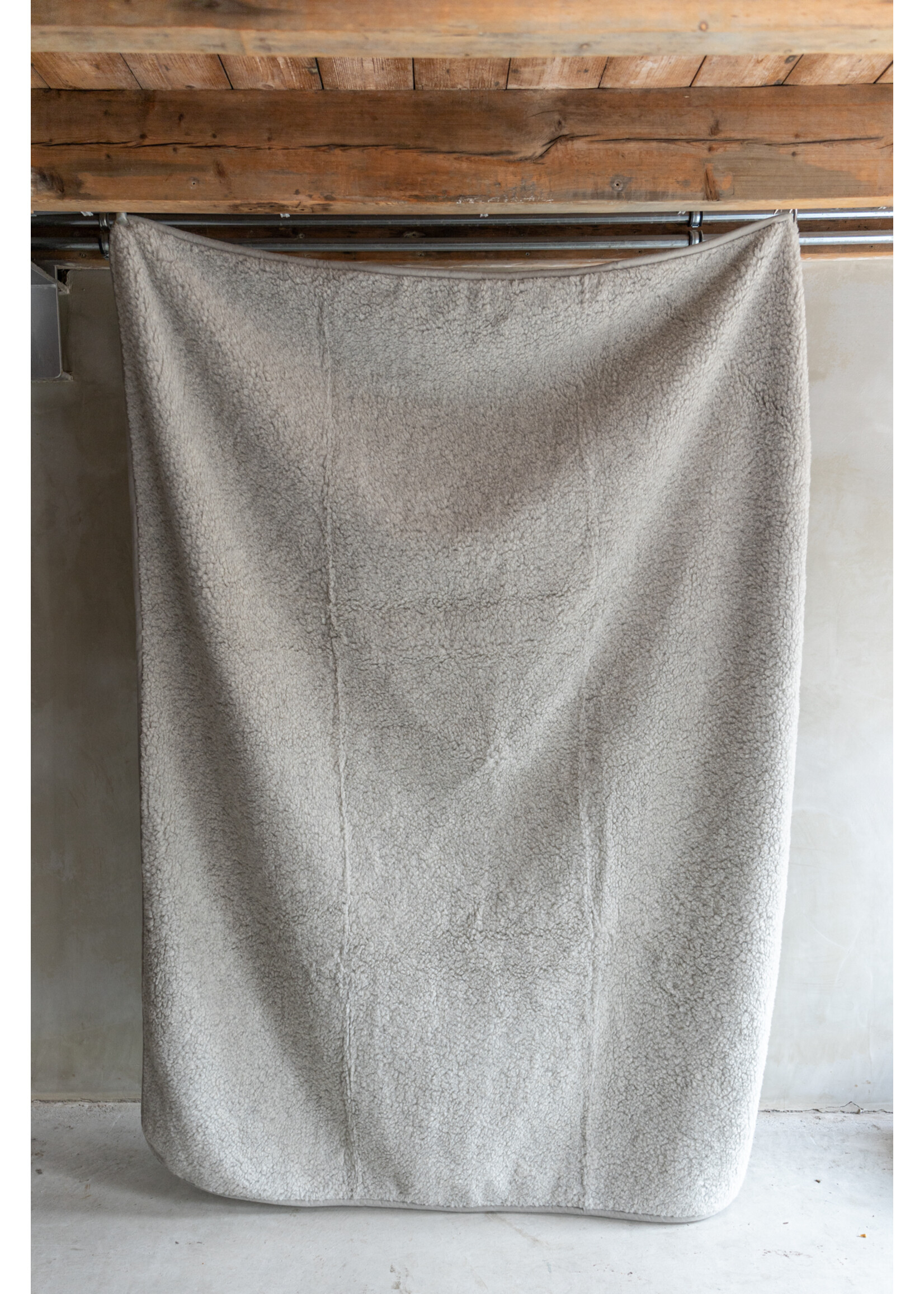 Van Buren sinds 1861 Schapenwollen Deken - 200x160cm - Grijs