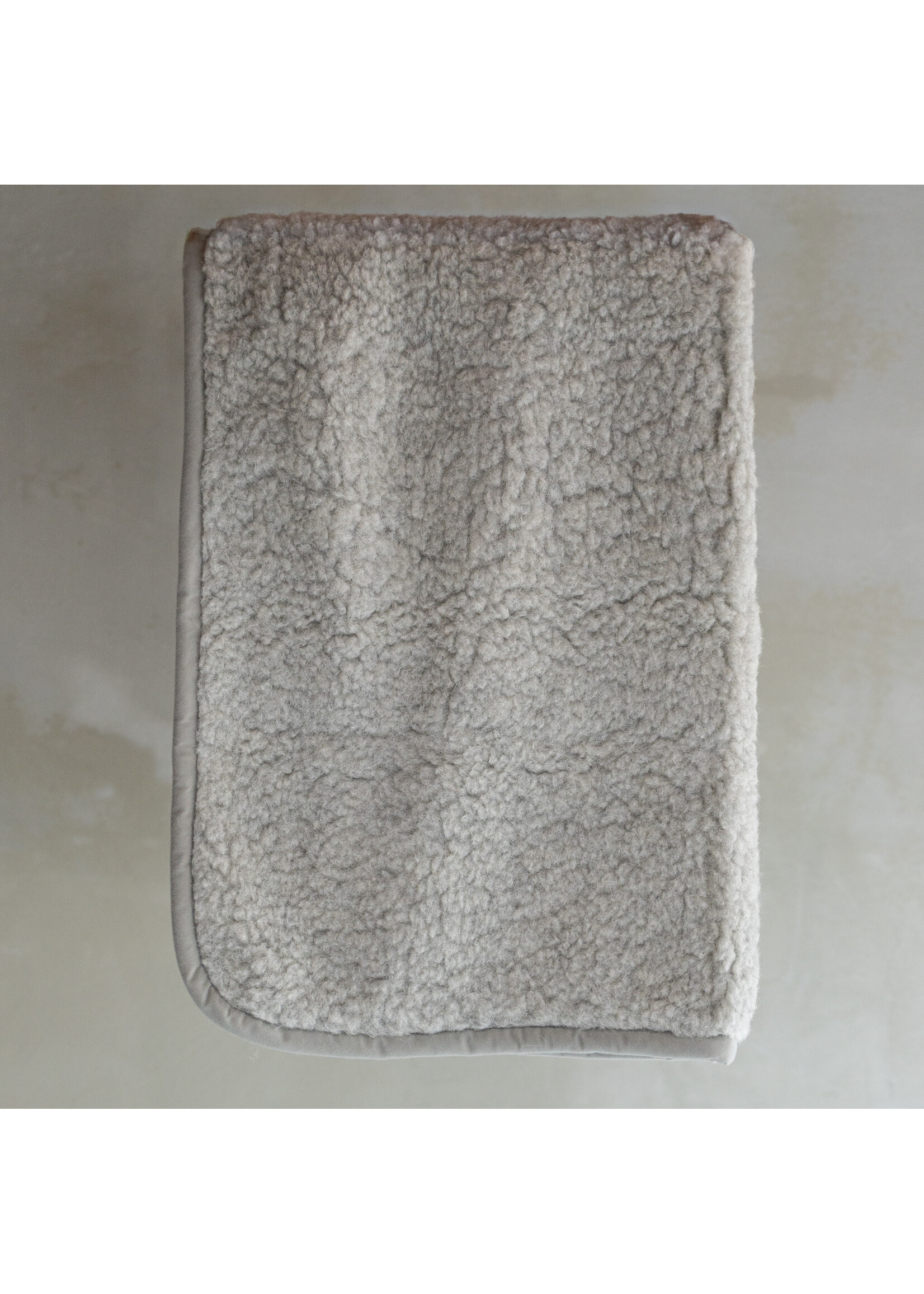 Van Buren sinds 1861 Schapenwollen Babydeken - 100x75cm - Grijs