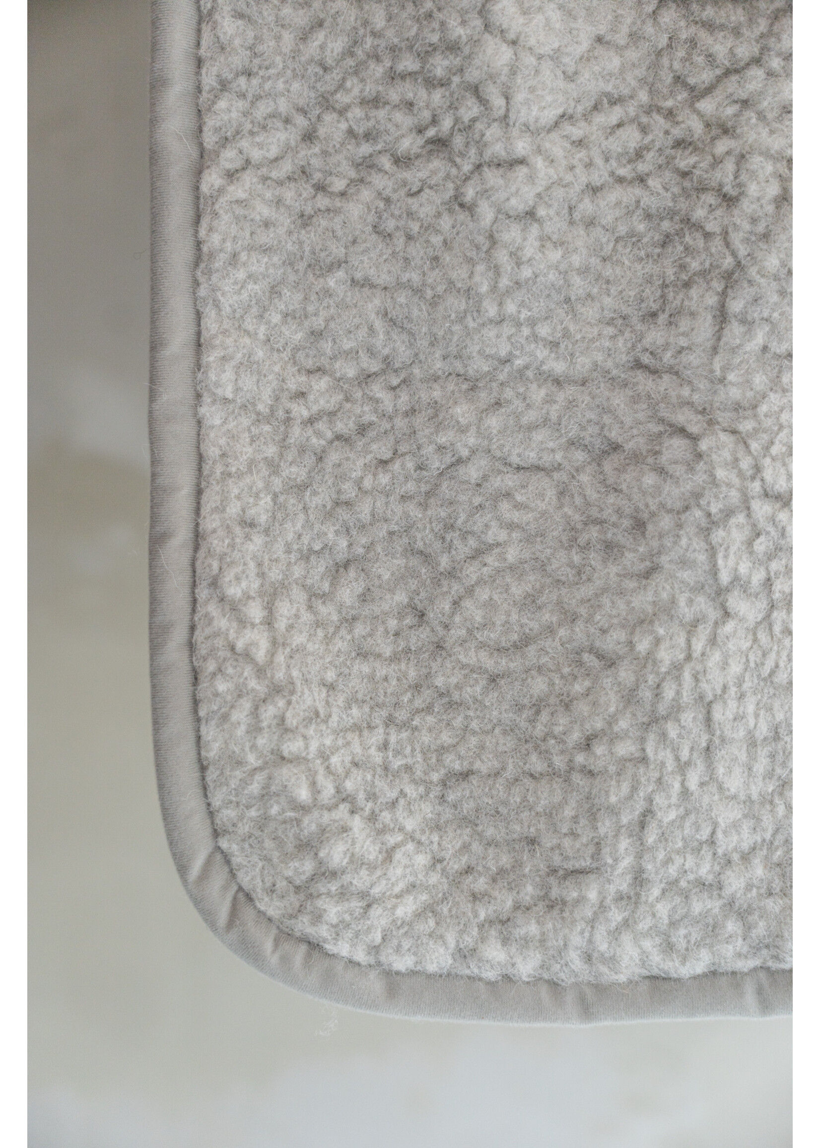 Van Buren sinds 1861 Schapenwollen Babydeken - 100x75cm - Grijs