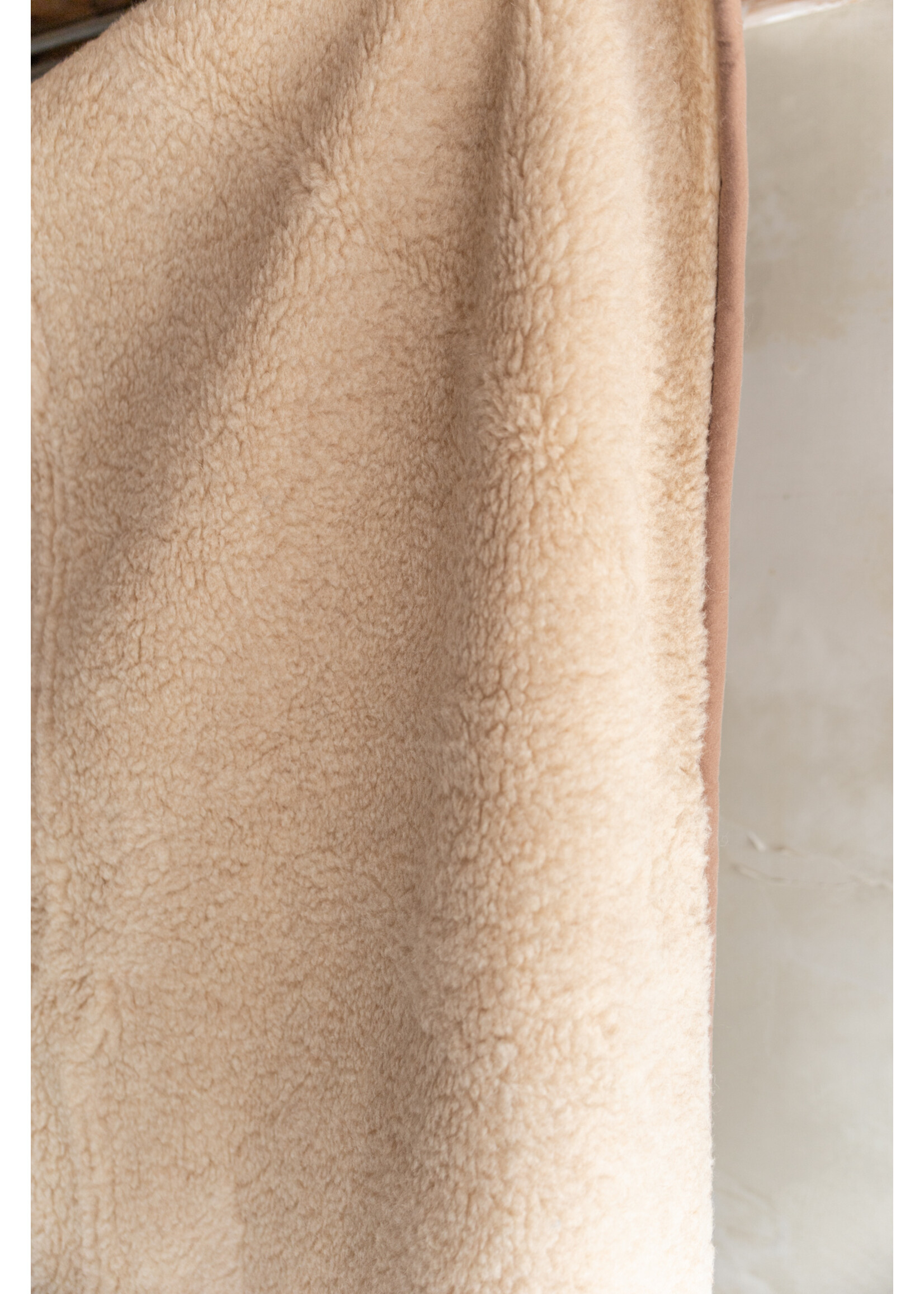 Van Buren sinds 1861 Schapenwollen Deken - 200x160cm - Beige