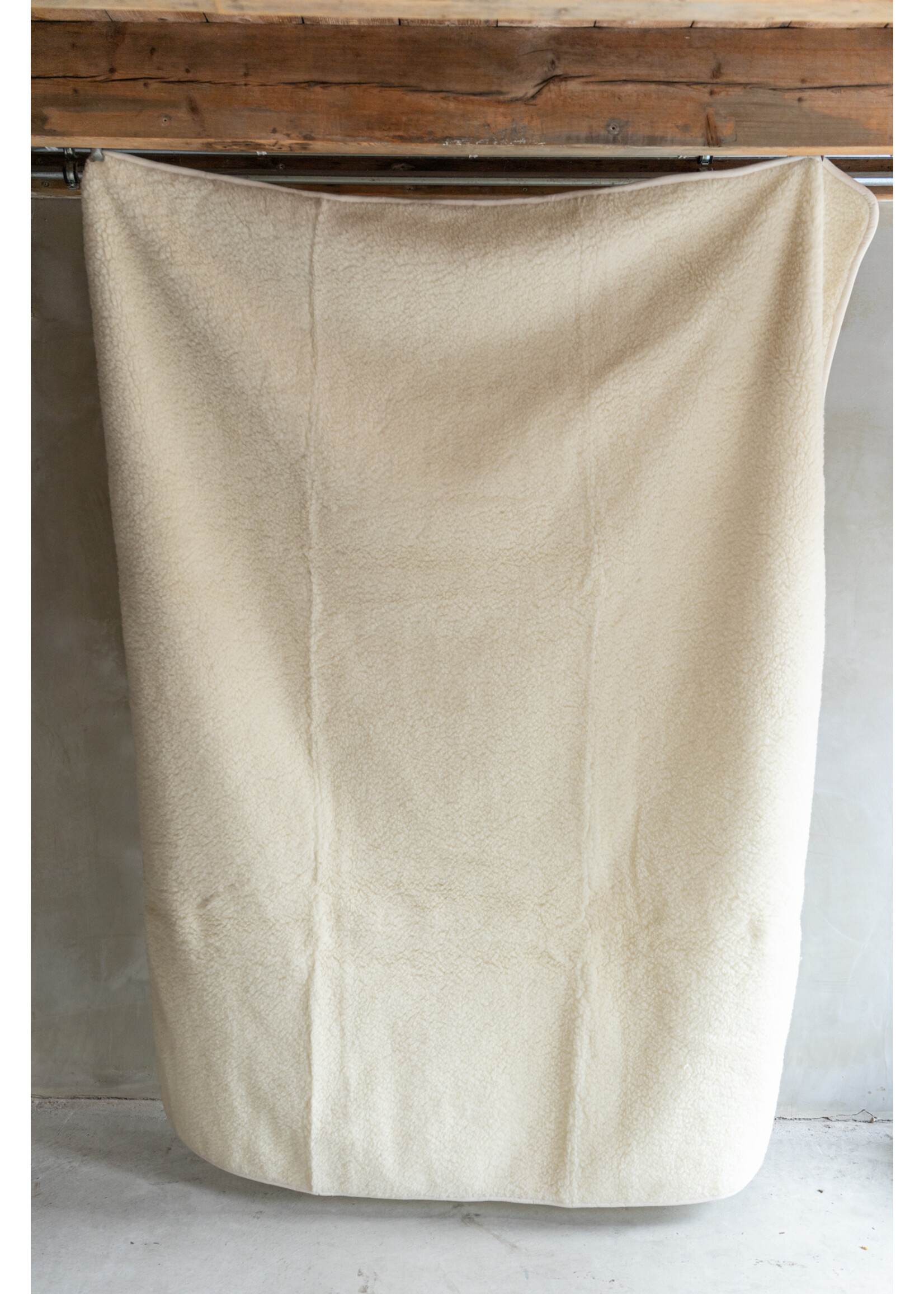 Van Buren sinds 1861 Schapenwollen Deken - 200x160cm - Off-White