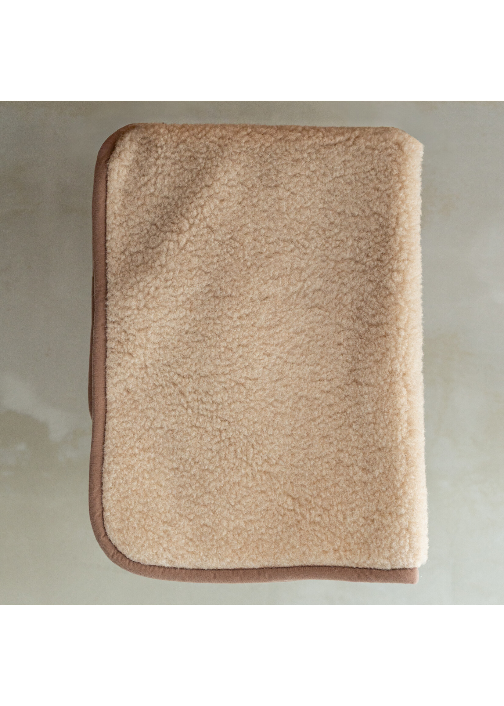 Van Buren sinds 1861 Schapenwollen Babydeken - 100x75cm - Beige