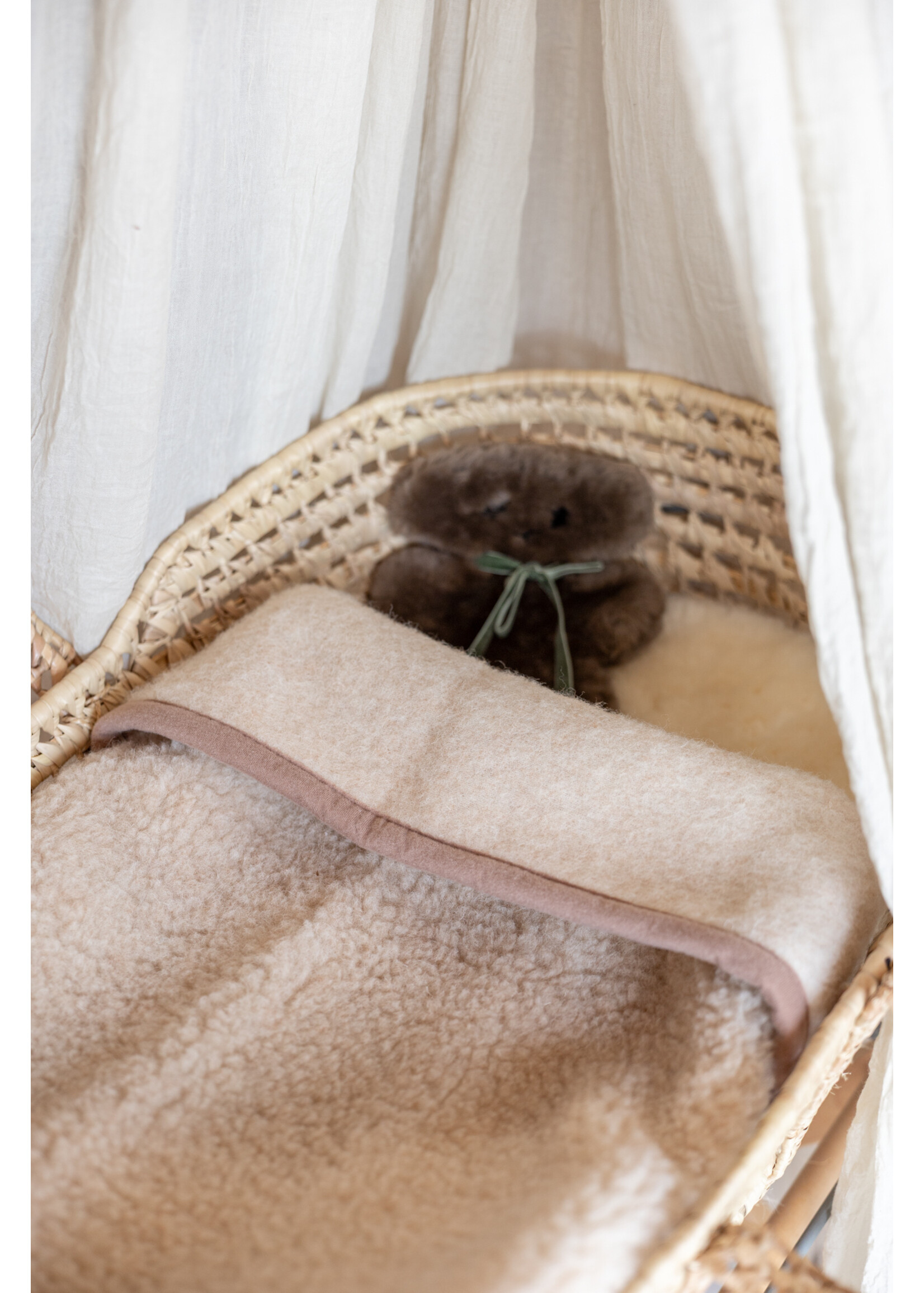 Van Buren sinds 1861 Schapenwollen Babydeken - 100x75cm - Beige