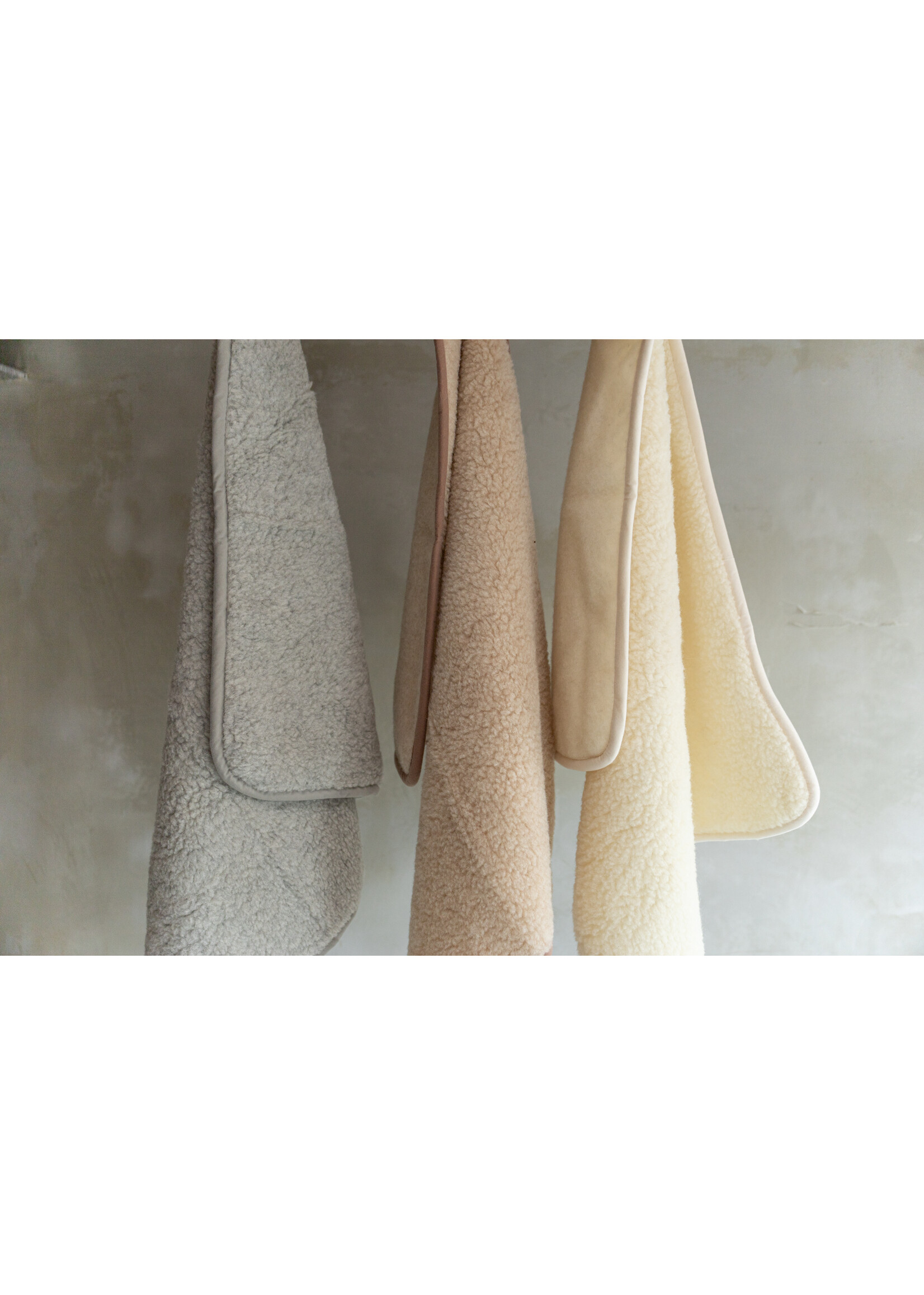 Van Buren sinds 1861 Schapenwollen Babydeken - 100x75cm - Beige