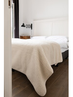 Van Buren sinds 1861 Schapenwollen Deken - 200x160cm - Off-White