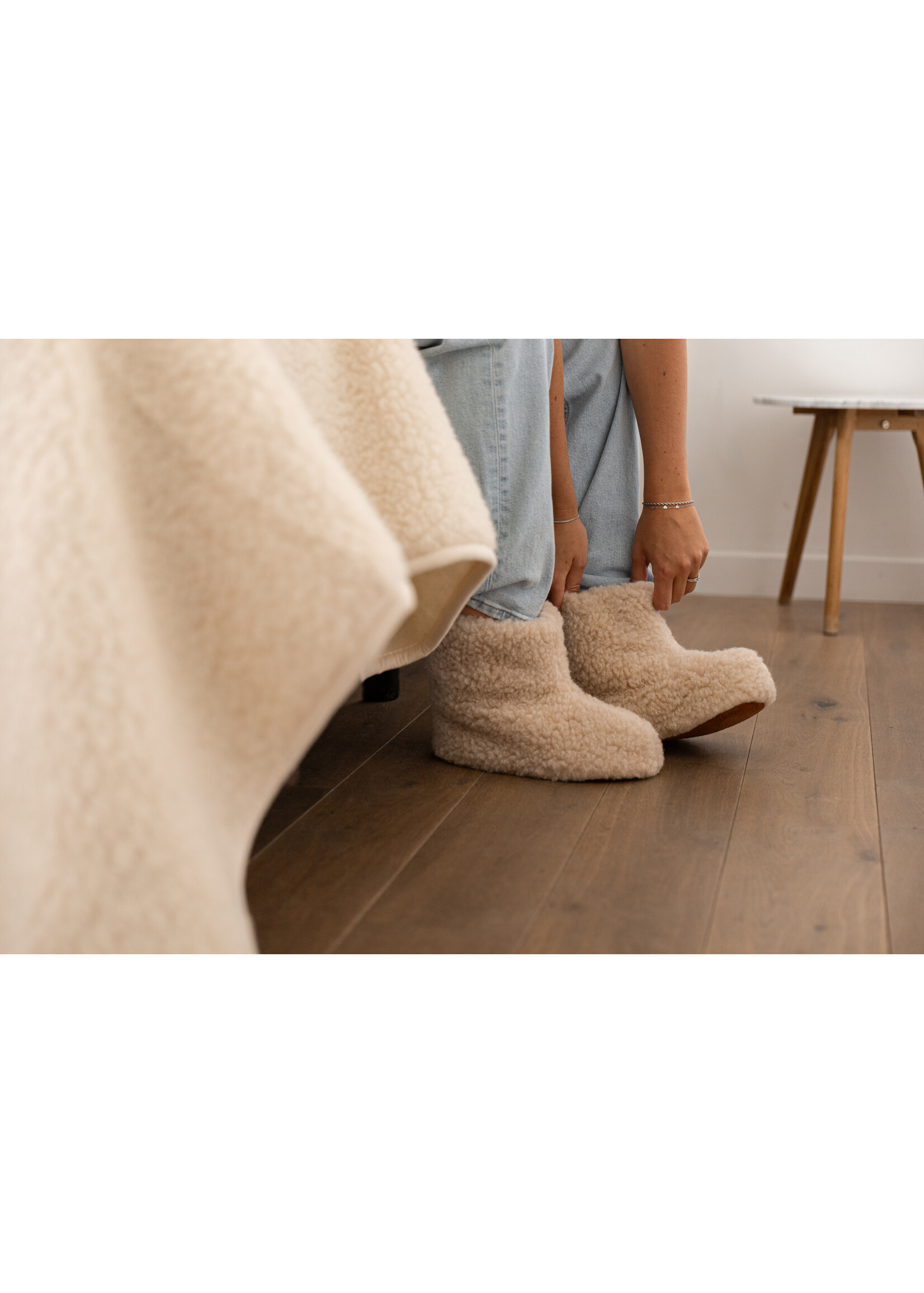 Van Buren sinds 1861 Sami wool slippers - Beige