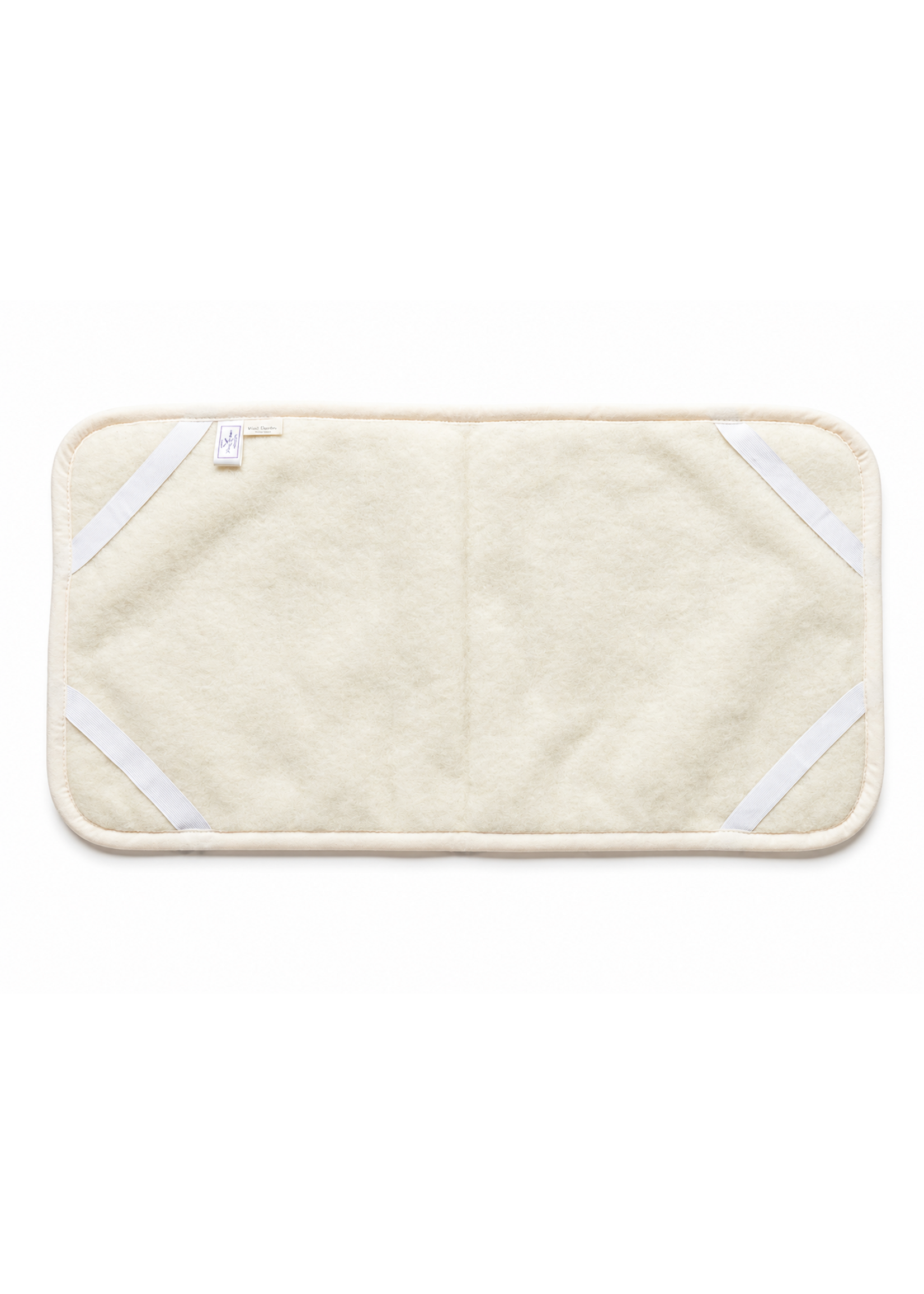 Van Buren sinds 1861 Wollen Onderlegger Wieg/Kinderwagen - 80x40cm - Off-White