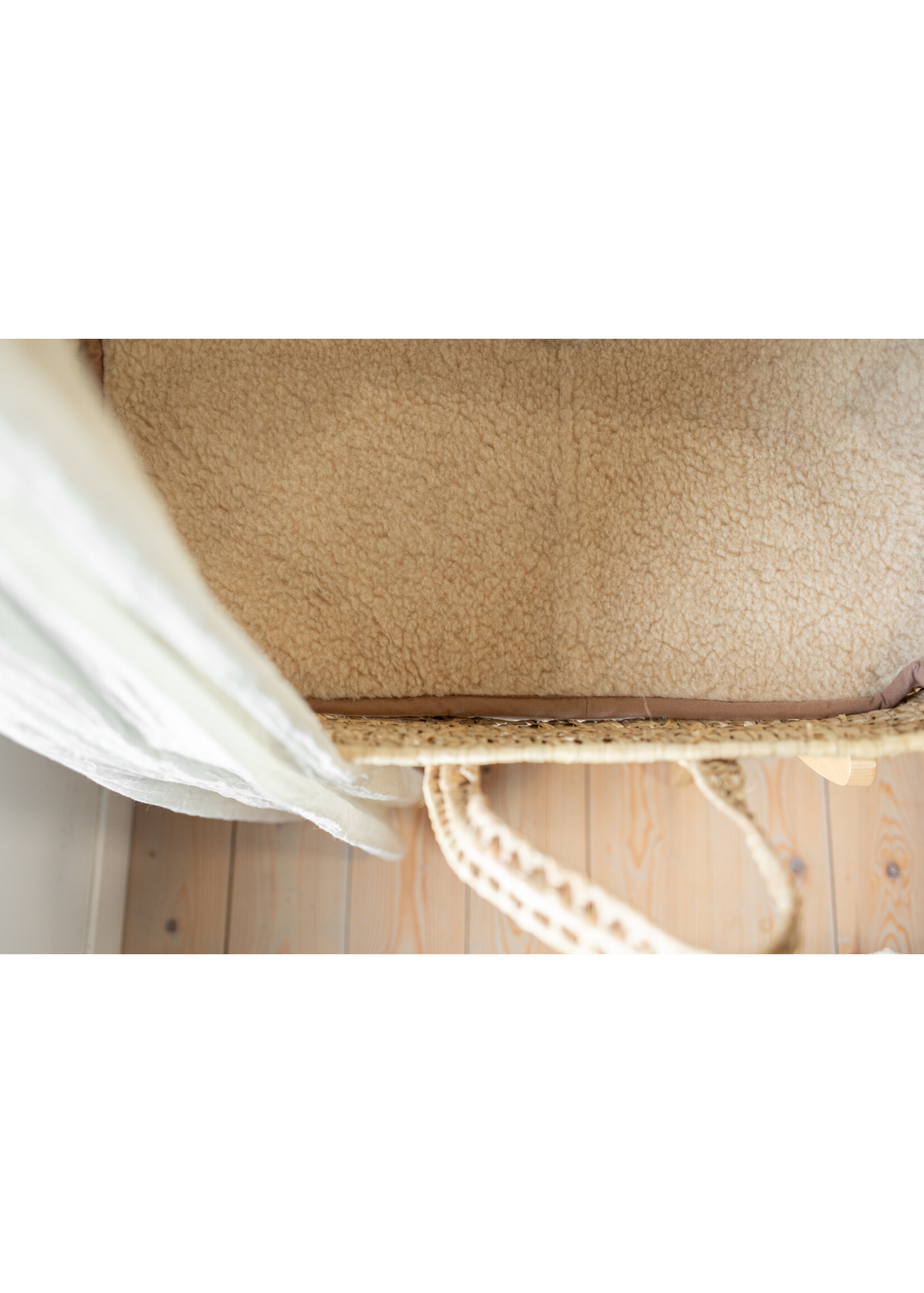 Van Buren sinds 1861 Wollen Onderlegger Wieg/Kinderwagen - 80x40cm - Beige