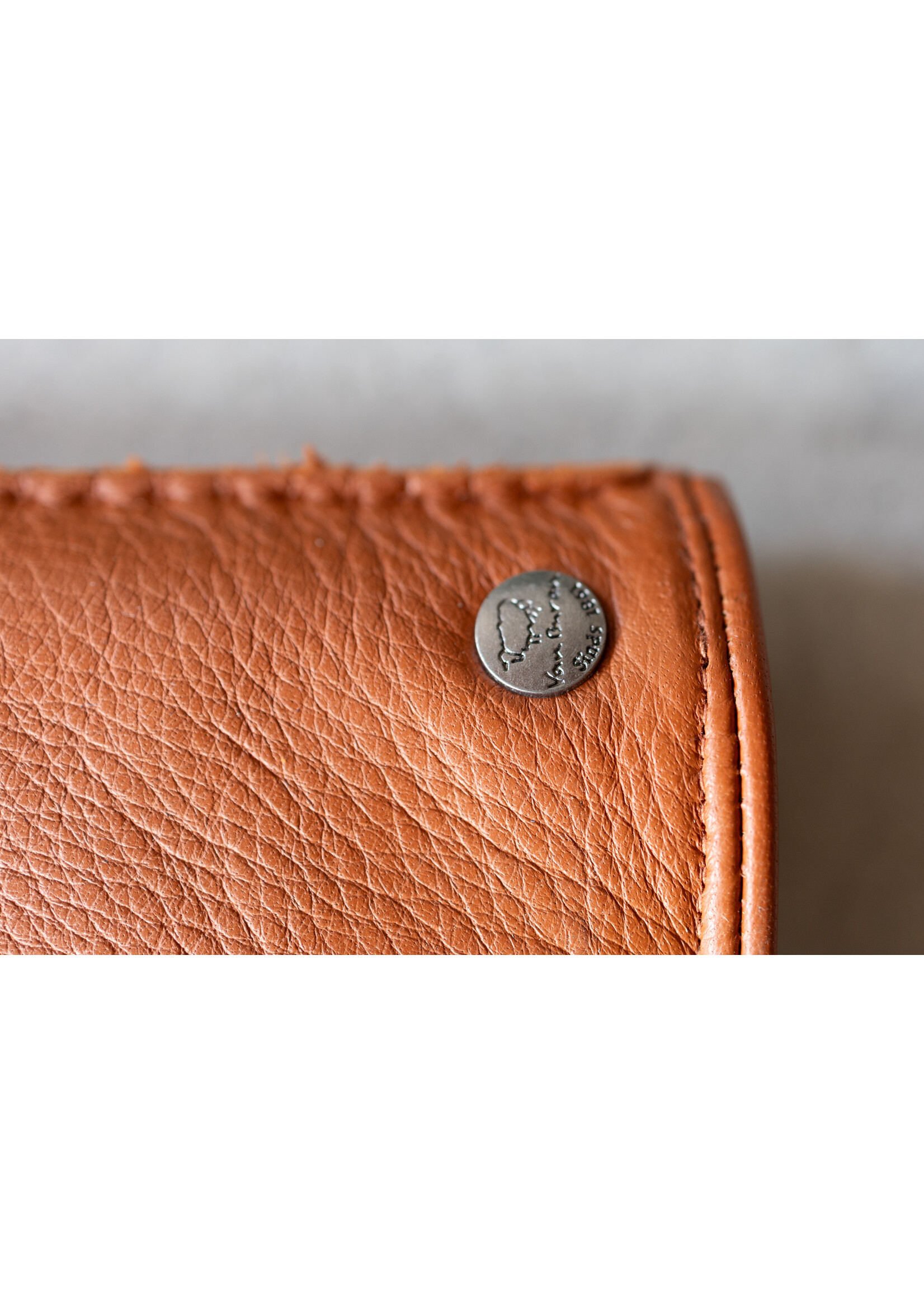 Van Buren sinds 1861 Hertenleren Handshoenen met Alpacavacht Voering - Rusty Camel