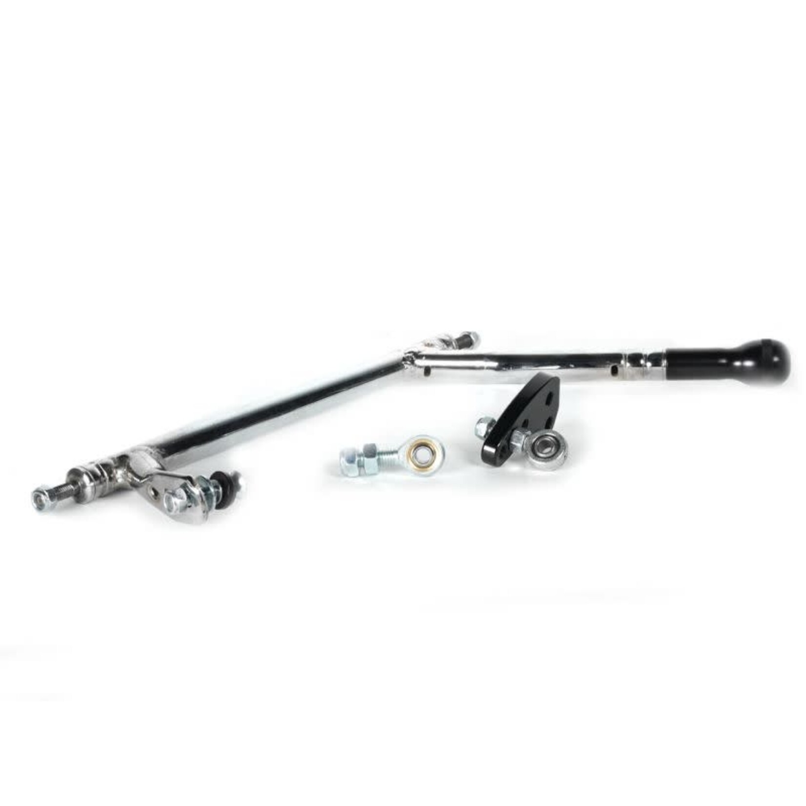 KR GEAR LEVER KZ CHROME COMPLETE WITH UNIBALL AND SUPP.