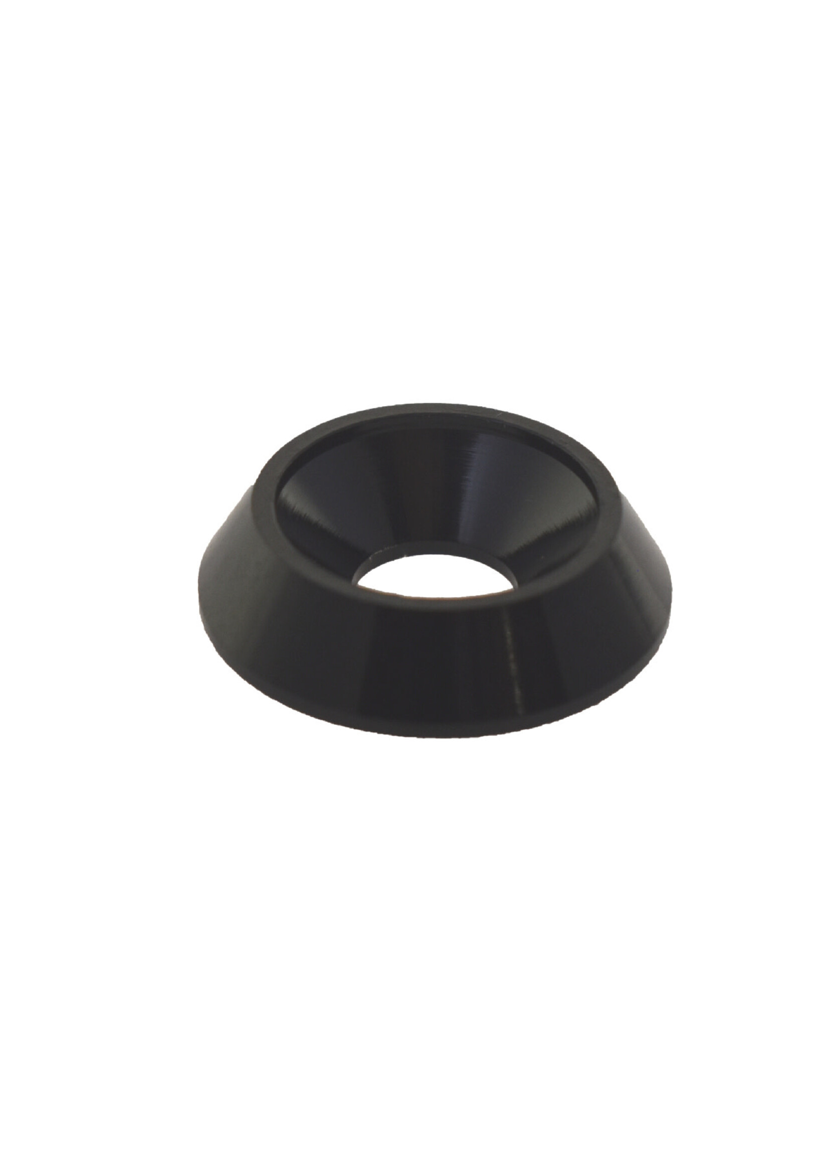 Universal Parts Aluminium verzonken ring 18x6mm, kleur zwart