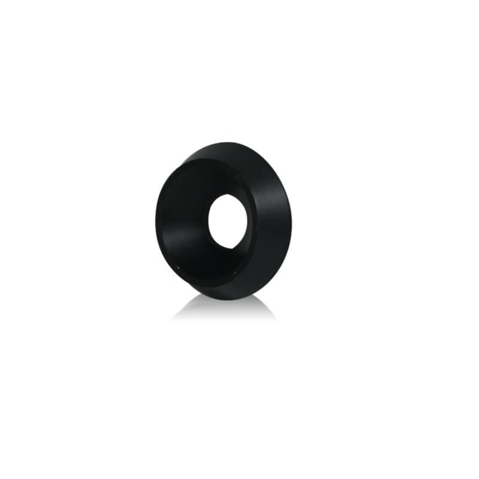 Universal Parts Verzonken ring, diameter 17 mm, gat 6 mm, kunststof, zwart