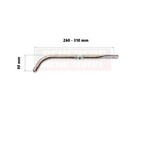 Universal Parts Adjustable Seat Support curved 90mm