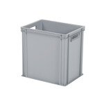 Universal Parts Stacking bin 400 x 300 x H 400 mm (reinforced bottom) - gray incl. lid