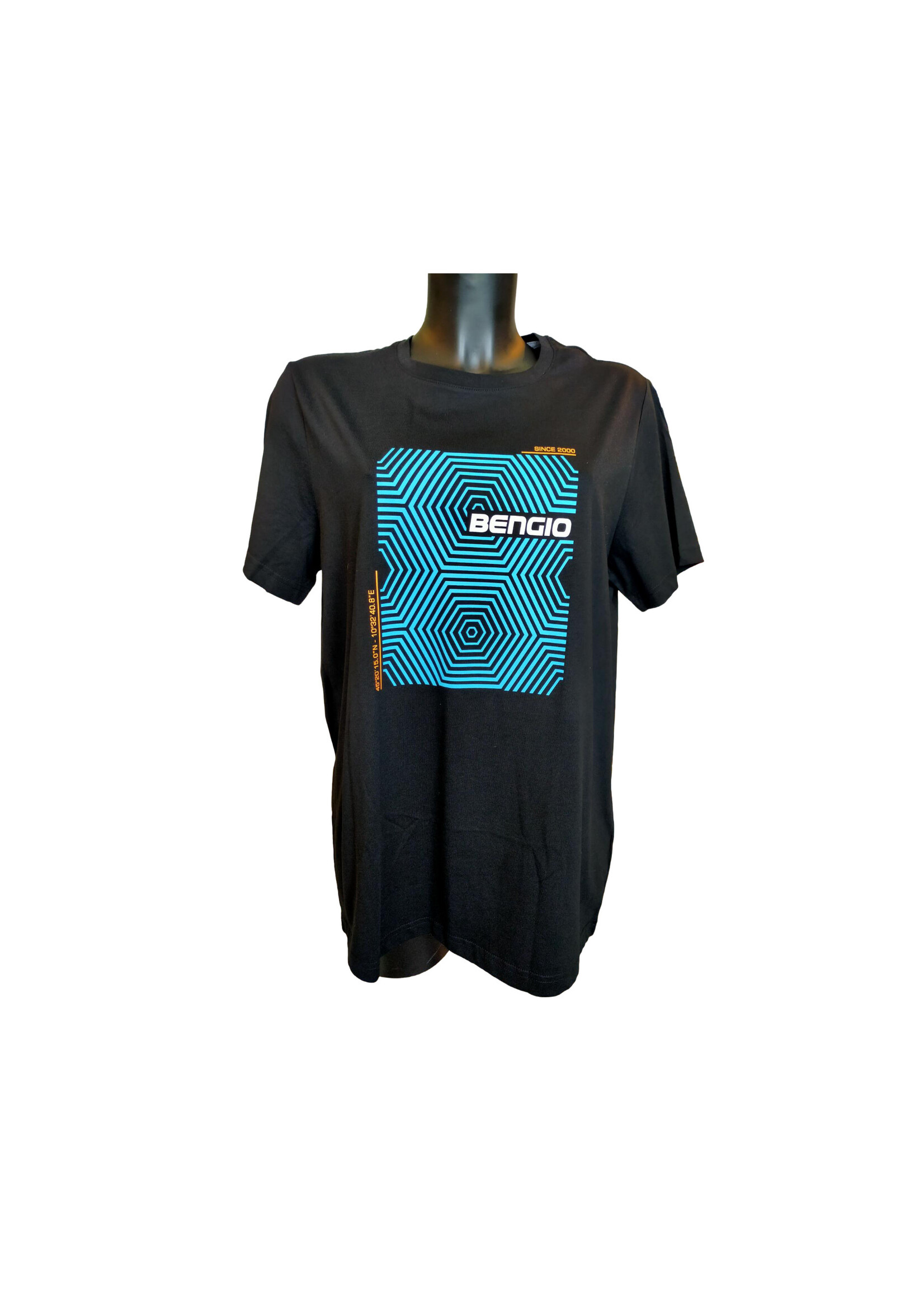 Bengio T-Shirt Bengio Zwart/Blauw