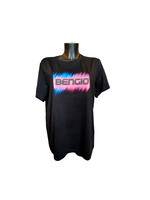 Bengio T-Shirt Bengio Schwarz/Rosa/Blau XL