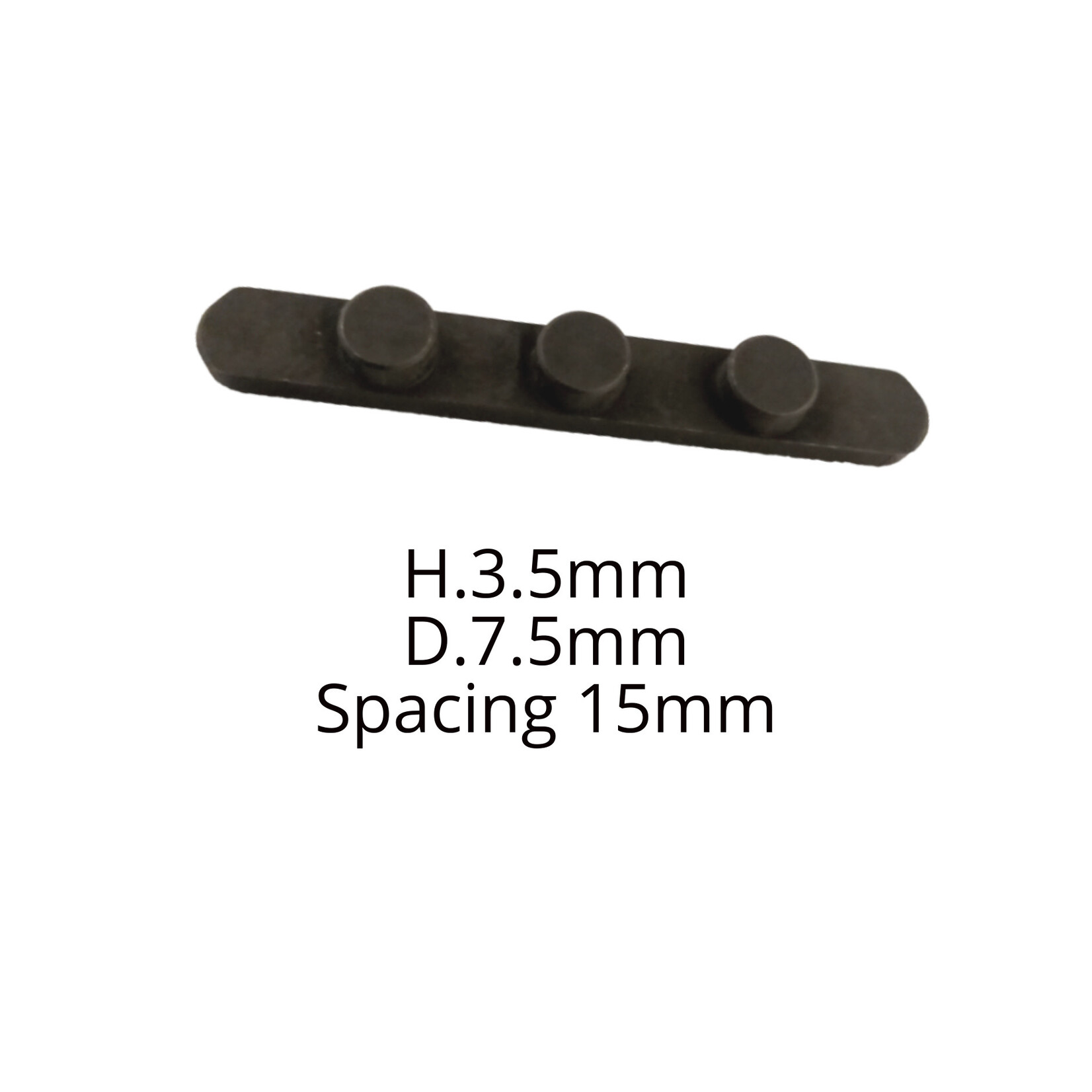Universal Parts Hinterachsschlüssel h.3.5mm mit 3 Stiften D.7.5mm Achsabstand 15mm