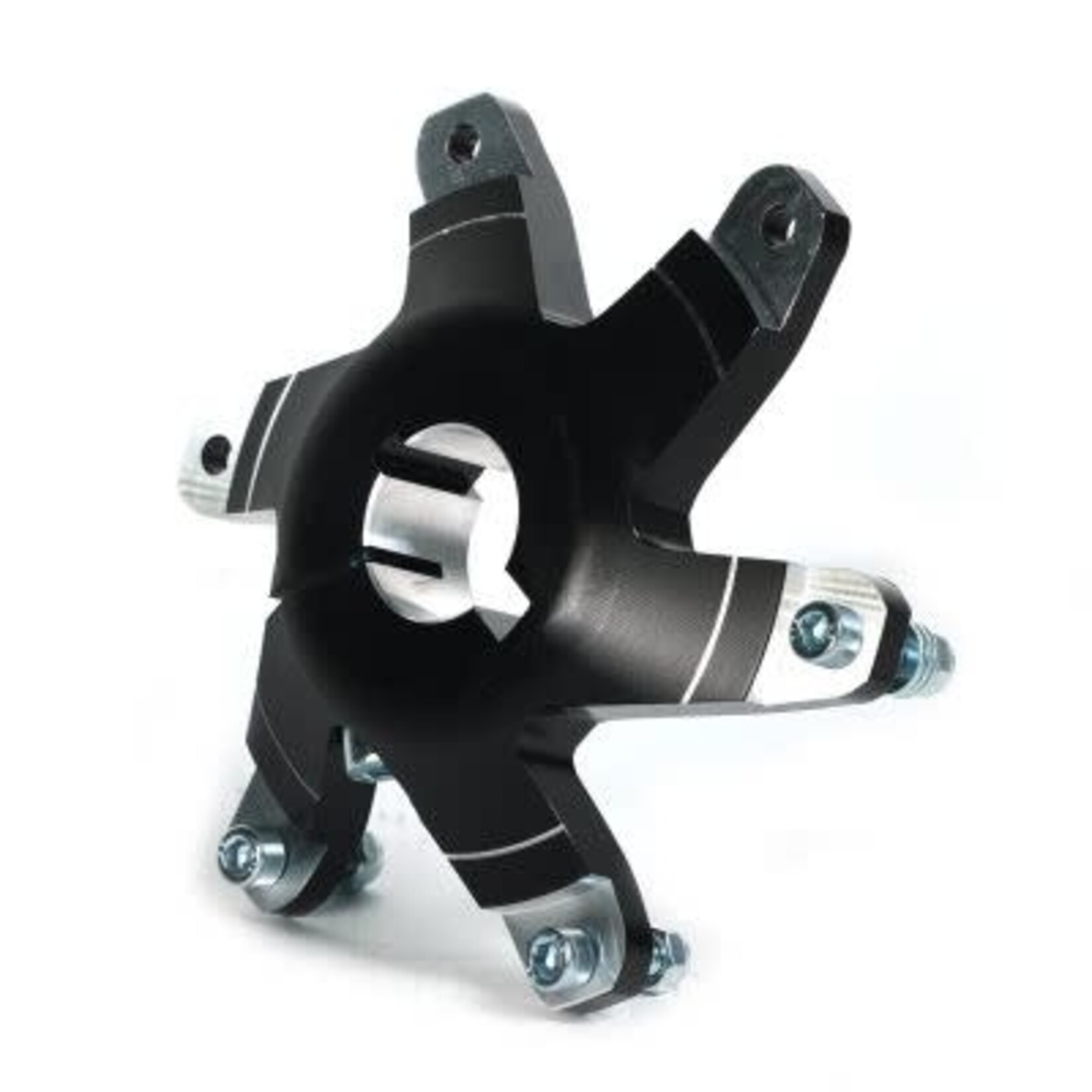KR RITZELTRÄGER 30MM SCHWARZ ELOXIERT. MIT SCHRAUBE & UNTERLEGSCHEIBE MINI