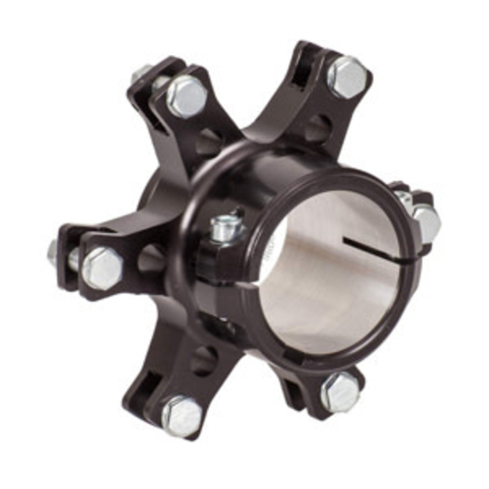 Universal Parts Zwevende schijfhouder D.40mm in zwart aluminium